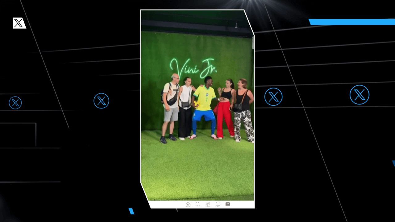  Vinicius asusta a unos aficionados en el museo de cera de Nueva York