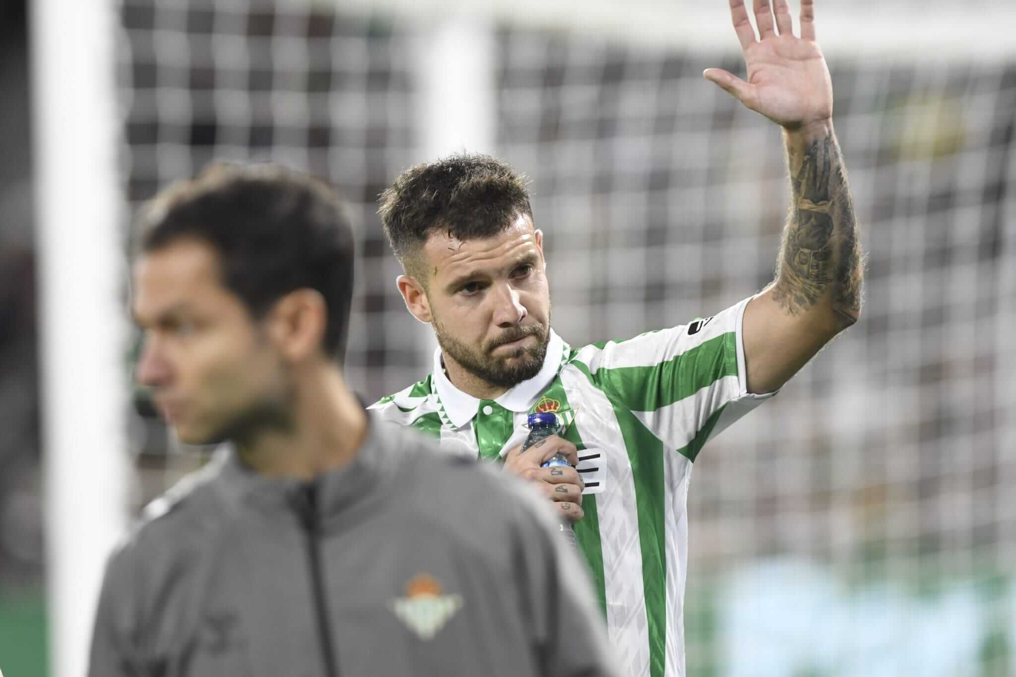  Aitor Ruibal, jugador del Betis, se fue tocado ante el Atlético