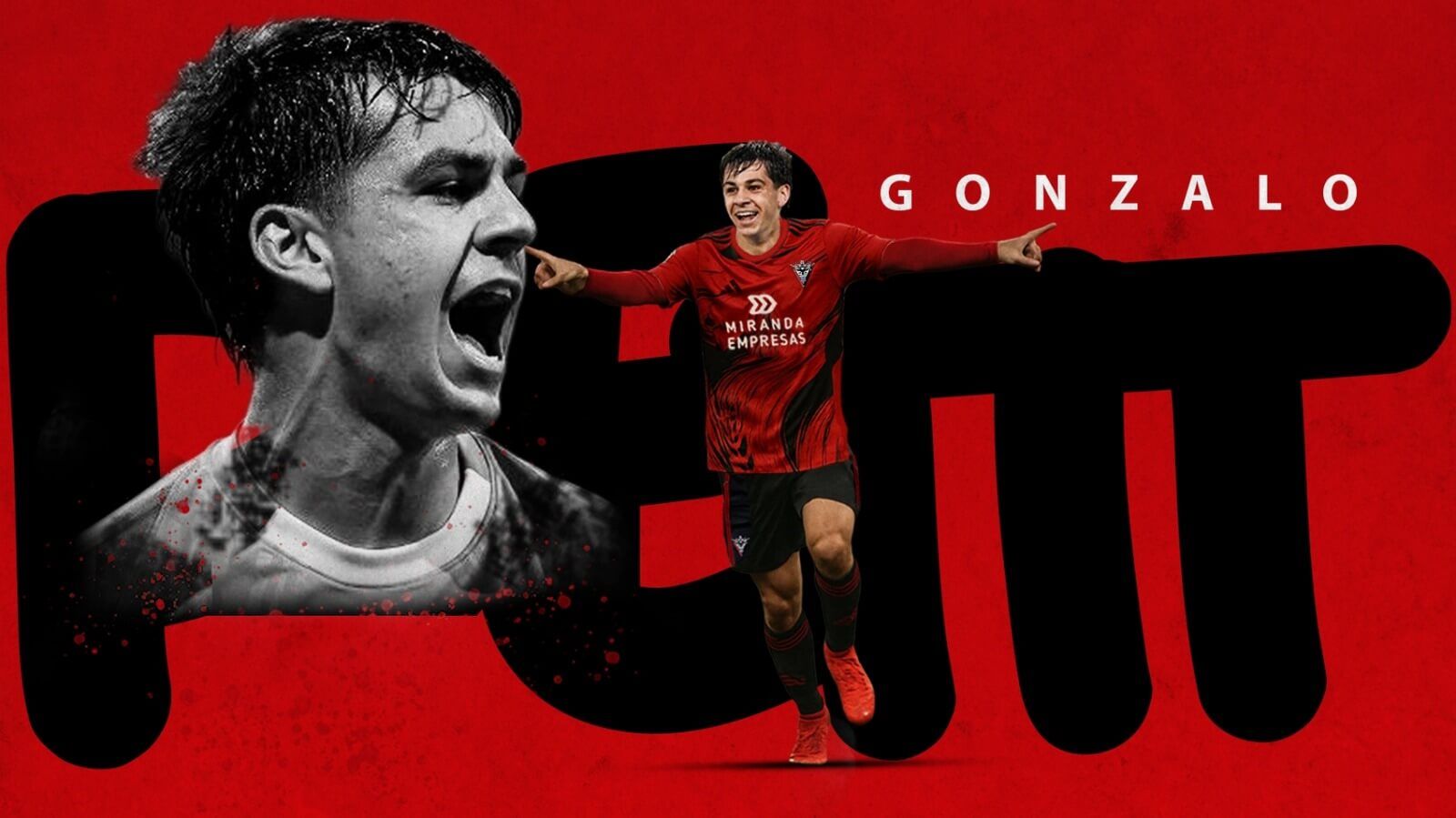 Anuncio oficial de la cesión de Gonzalo Petit al Mirandés.