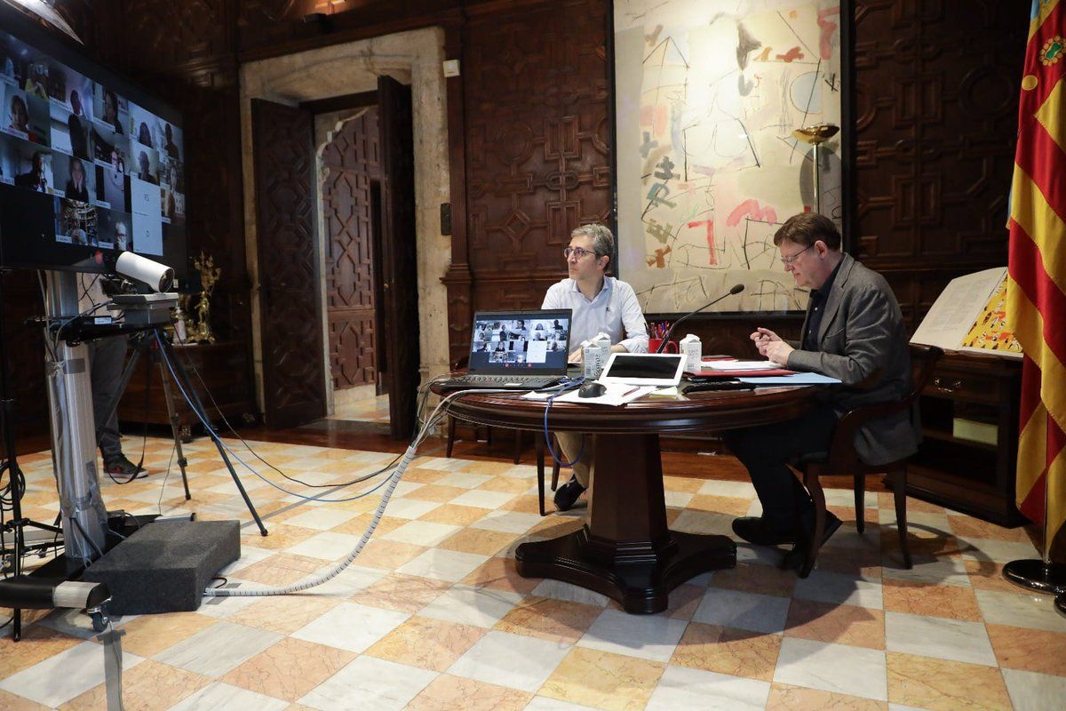 Ximo Puig se ha reunido hoy con su comité de expertos para analizar como va la fase 0 y la pandemia