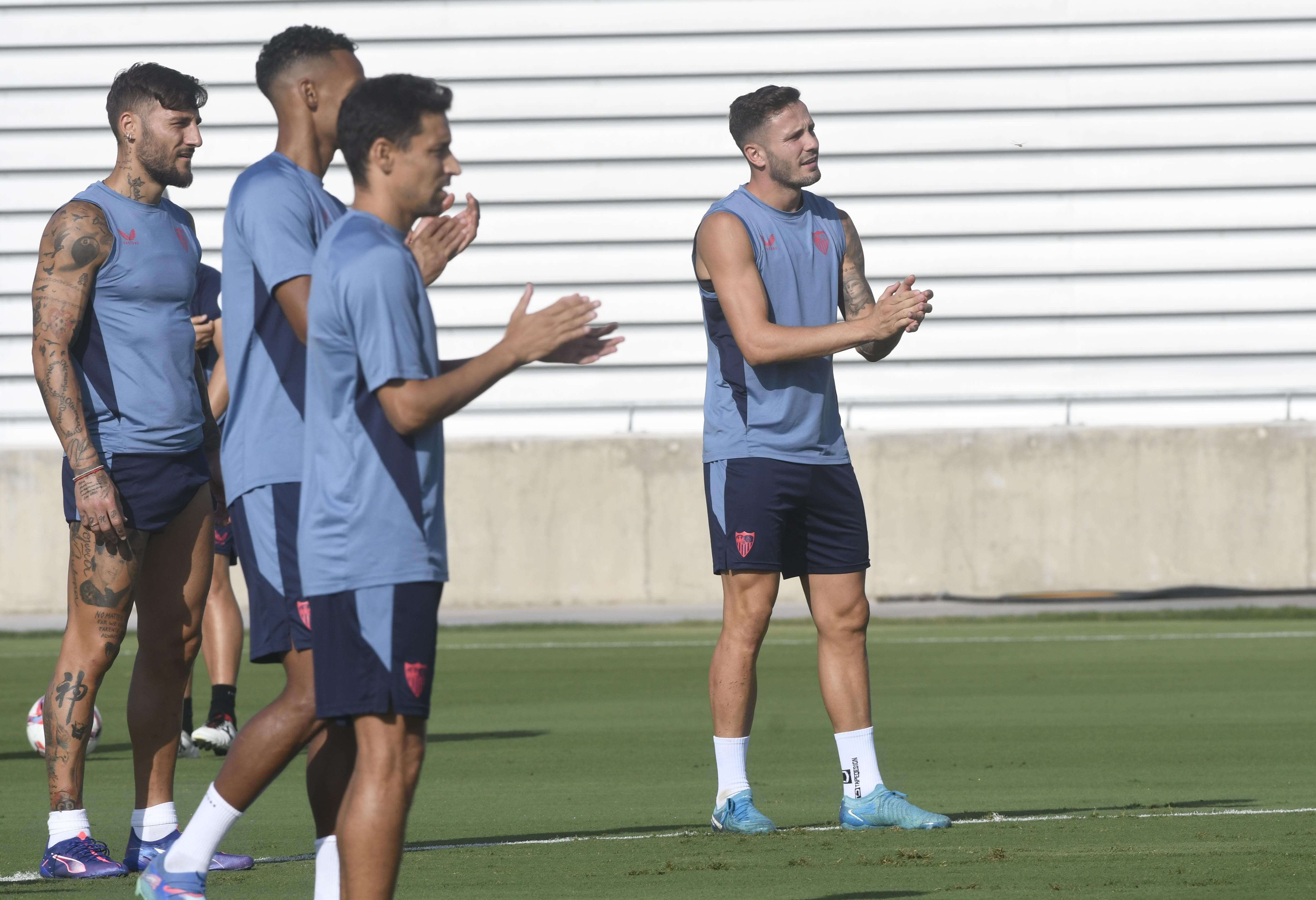  Imagen del entrenamiento del Sevilla FC (foto: Kiko Hurtado).