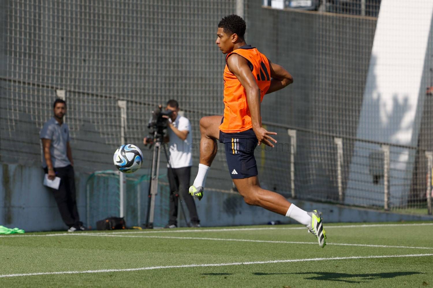  Jude Bellingham, en un entrenamiento del Real Madrid.
