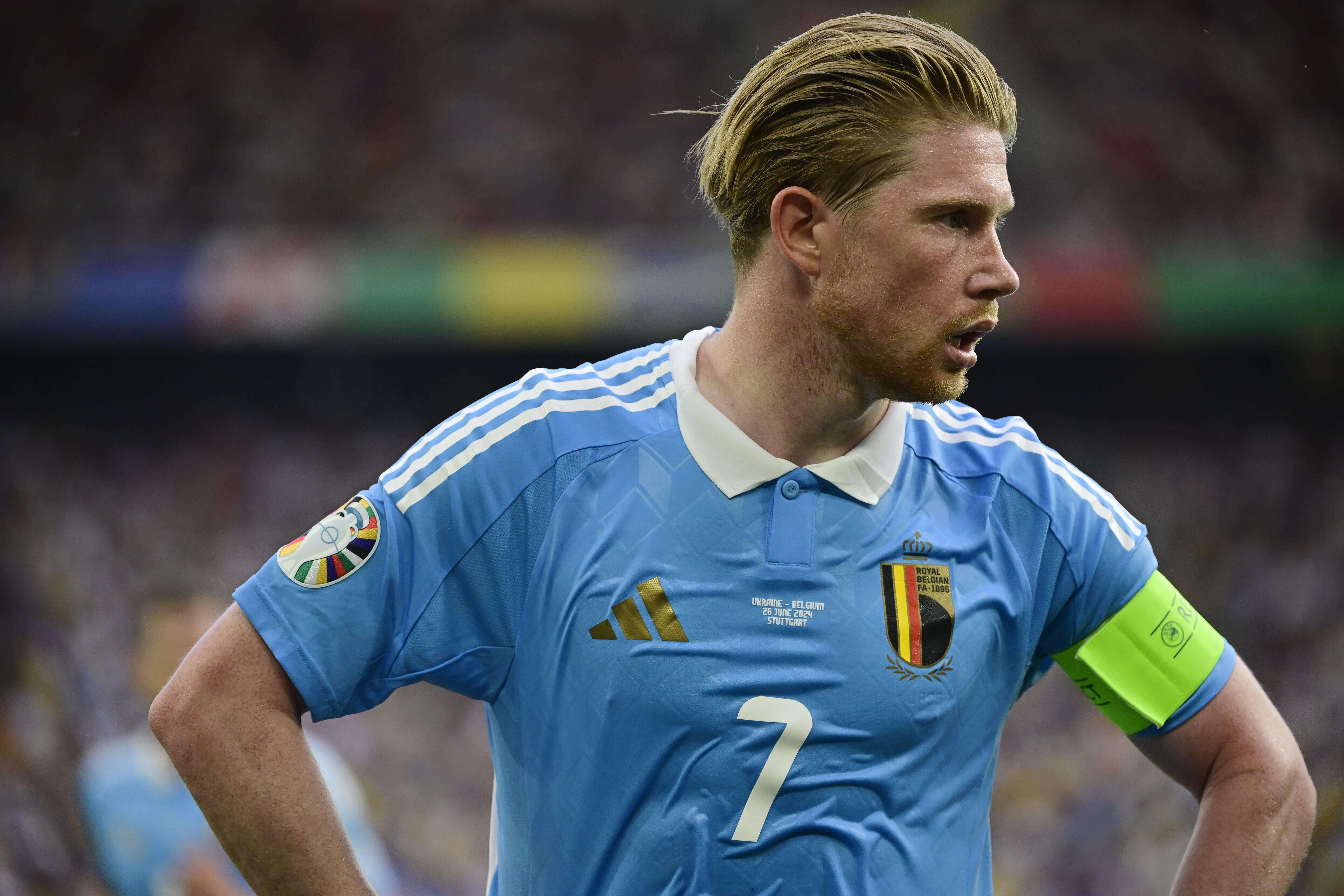  Kevin de Bruyne durante el partido ante Ucrania (Fuente: Cordon Press)