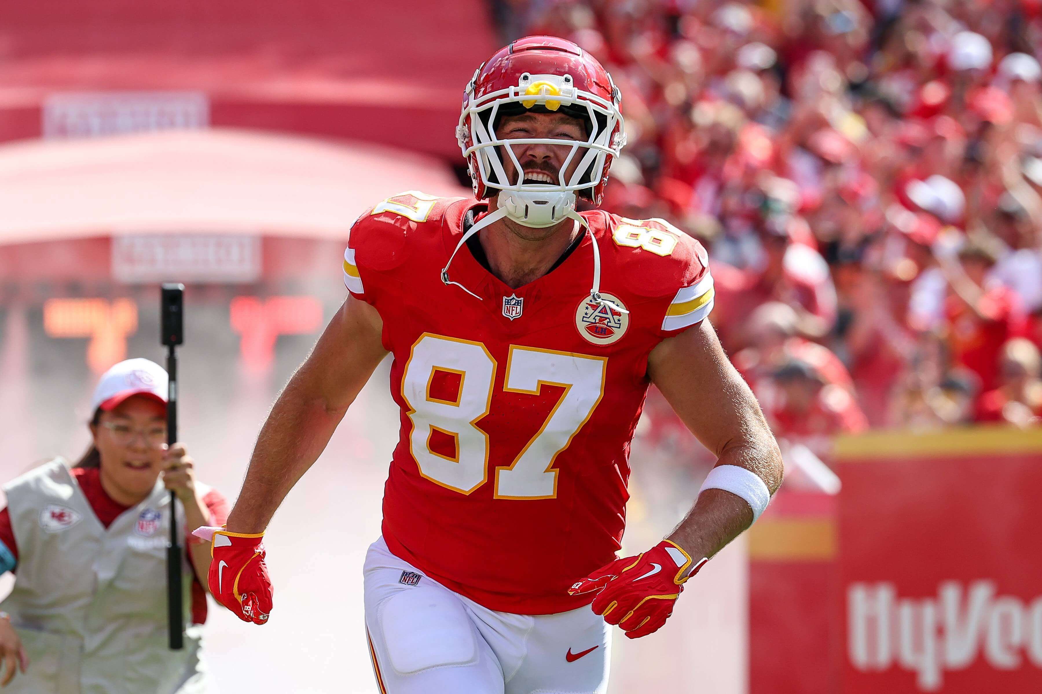  Travis Kelce en el Arrowhead Stadium