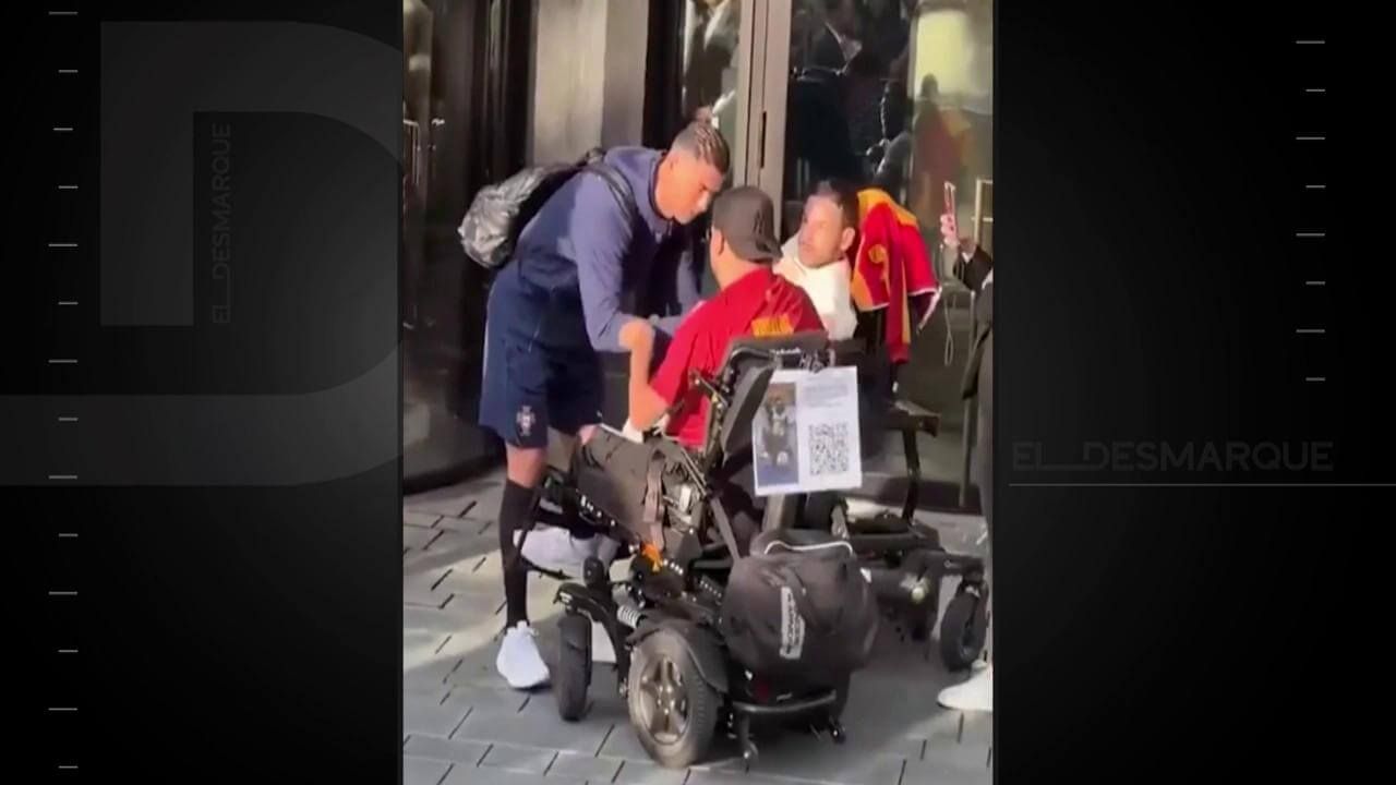 Cristiano Ronaldo 'atropellado' en Alemania (ElDesmarque)