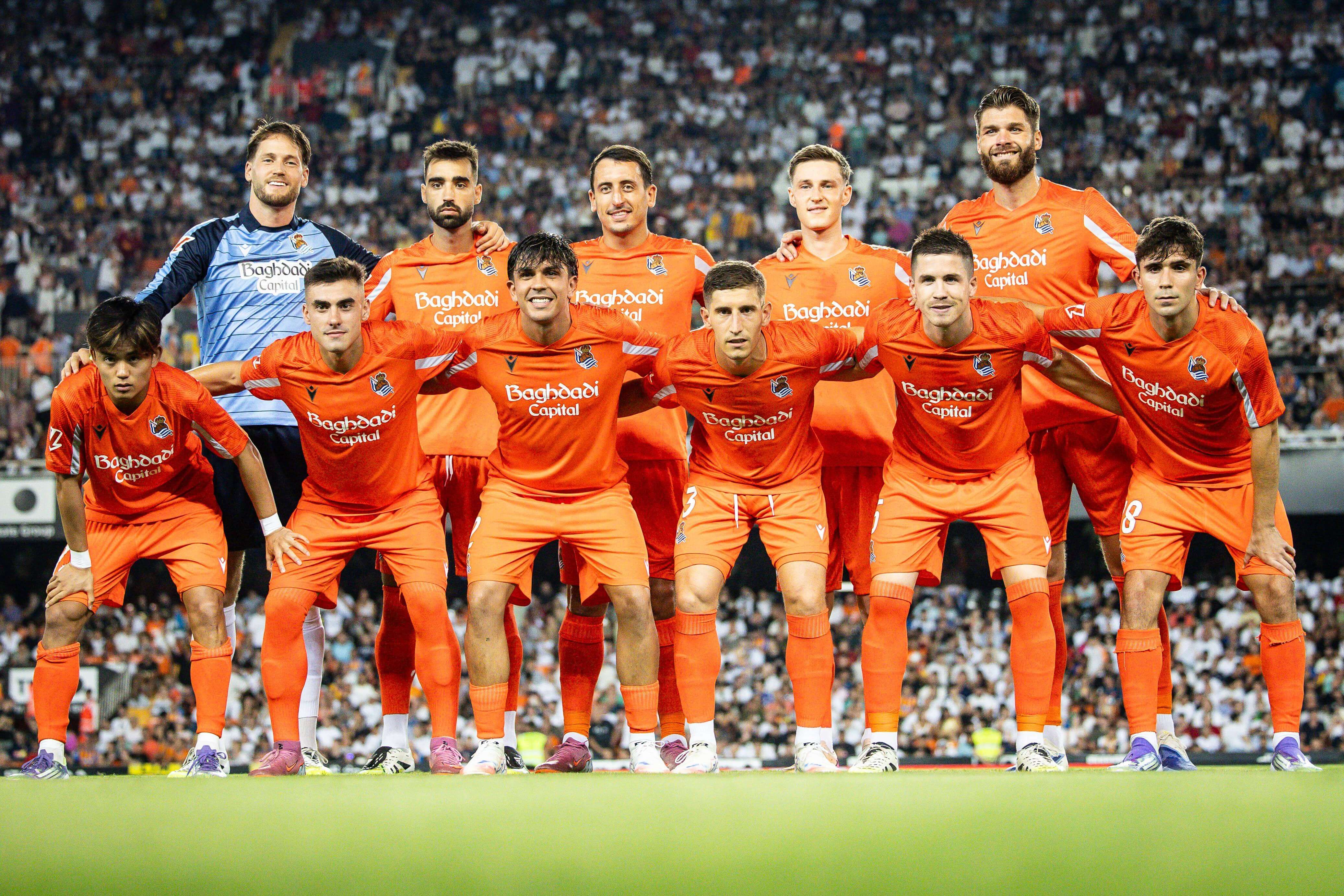  El once de la Real Sociedad en su primer partido ante el Valencia.