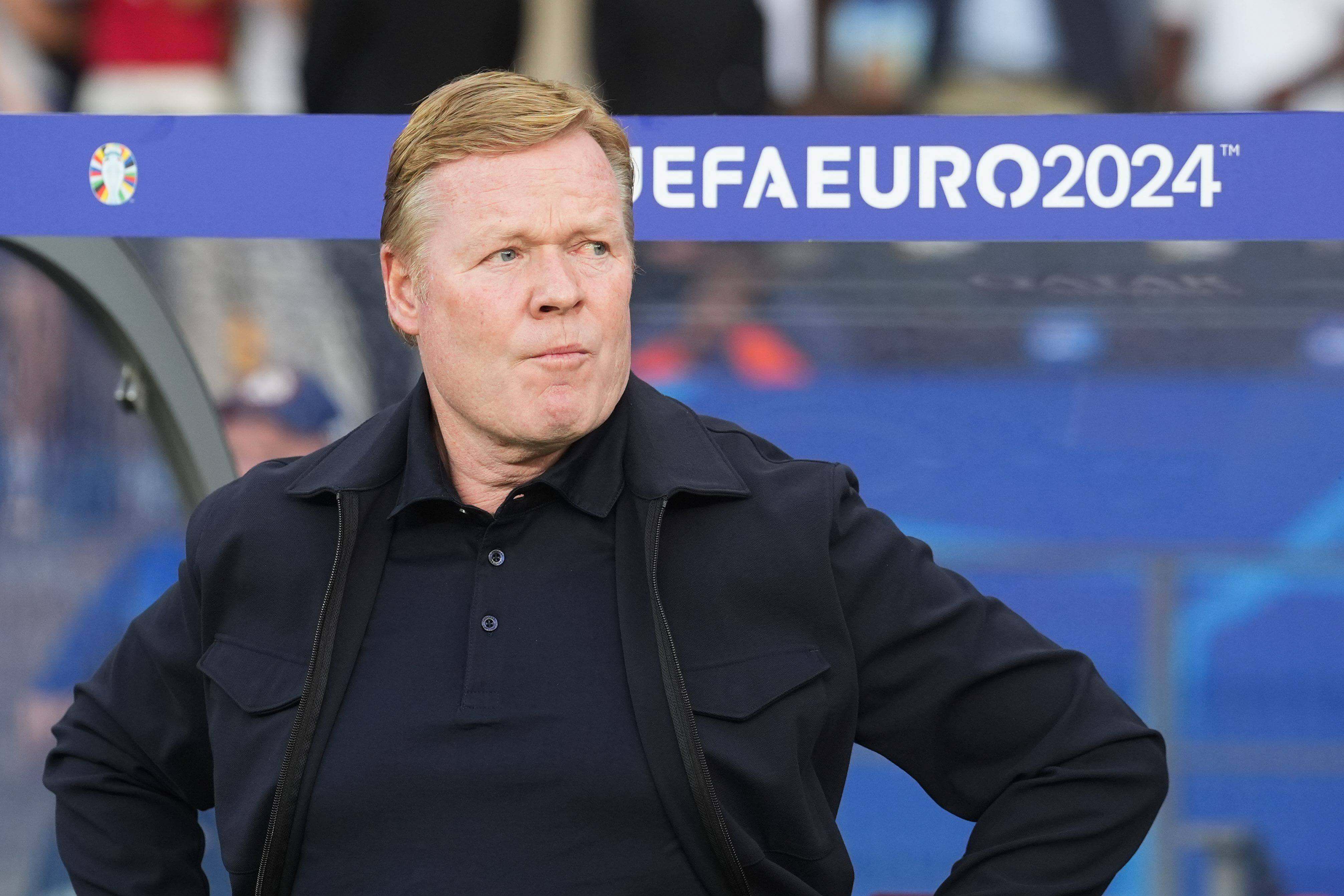  Koeman, en uno de los partidos de Países Bajos en la Eurocopa de Alemania 2024 (FOTO: Cordón Pres
