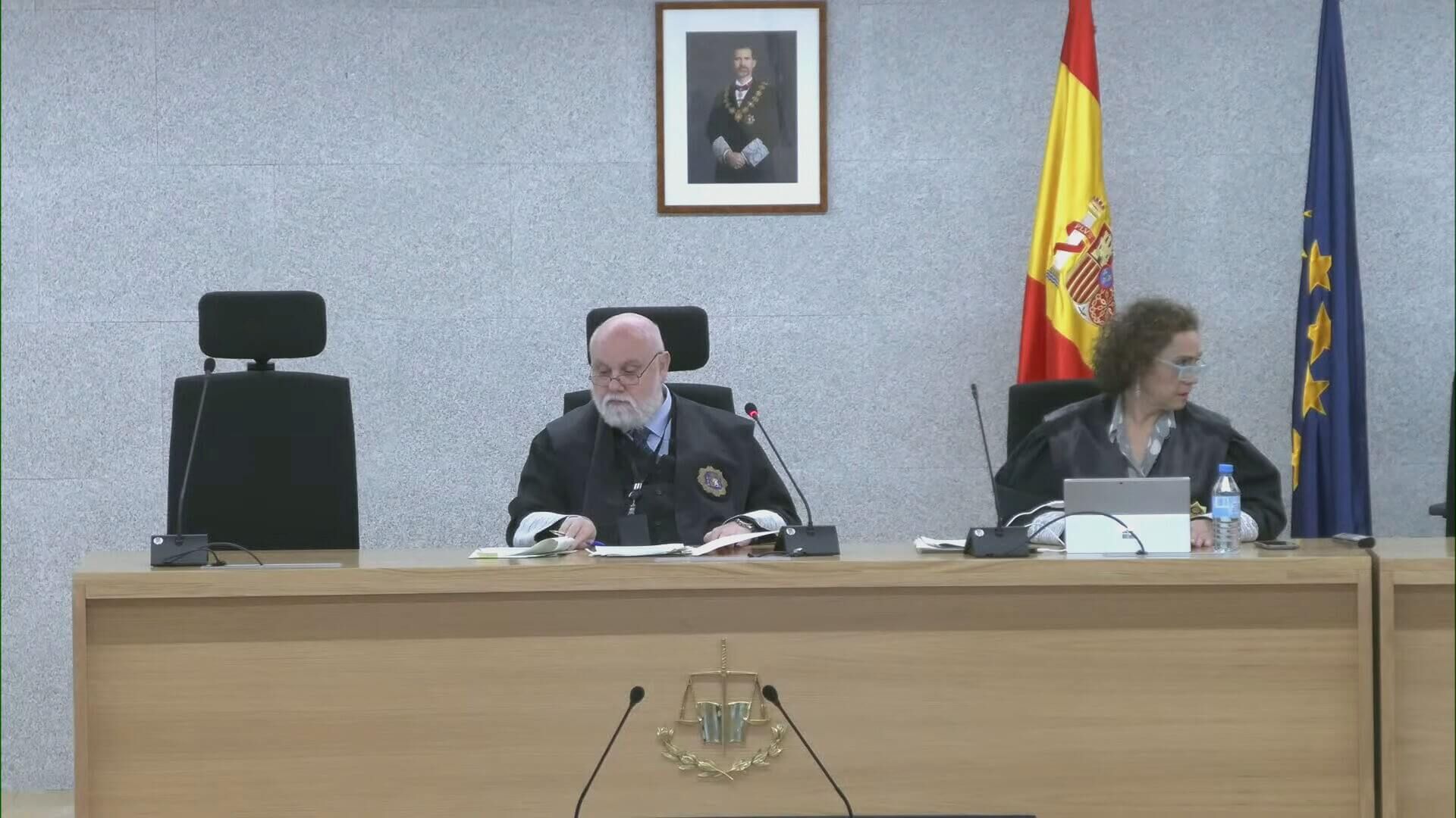  El juez Fernández-Prieto durante la tercera sesión del juicio a Luis Rubiales (Audiencia Nacional