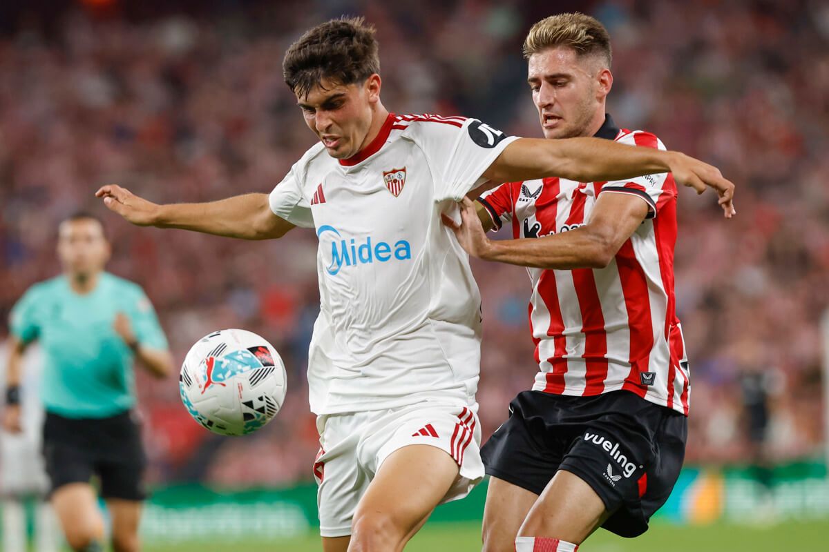  Juanlu, en el Athletic-Sevilla.