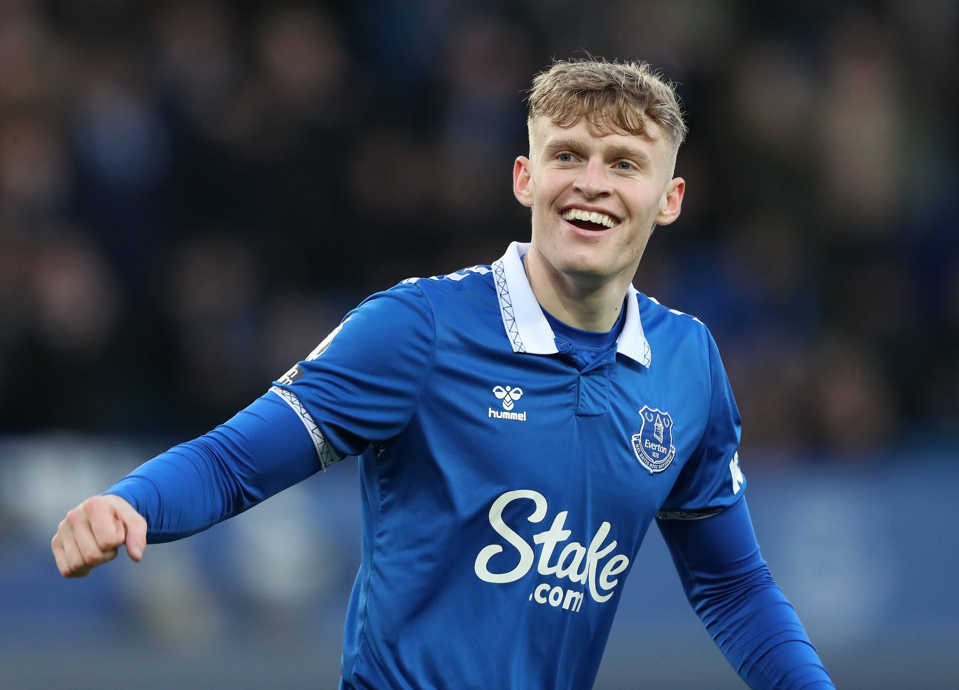 Jarrad Branthwaite, en un partido con el Everton.