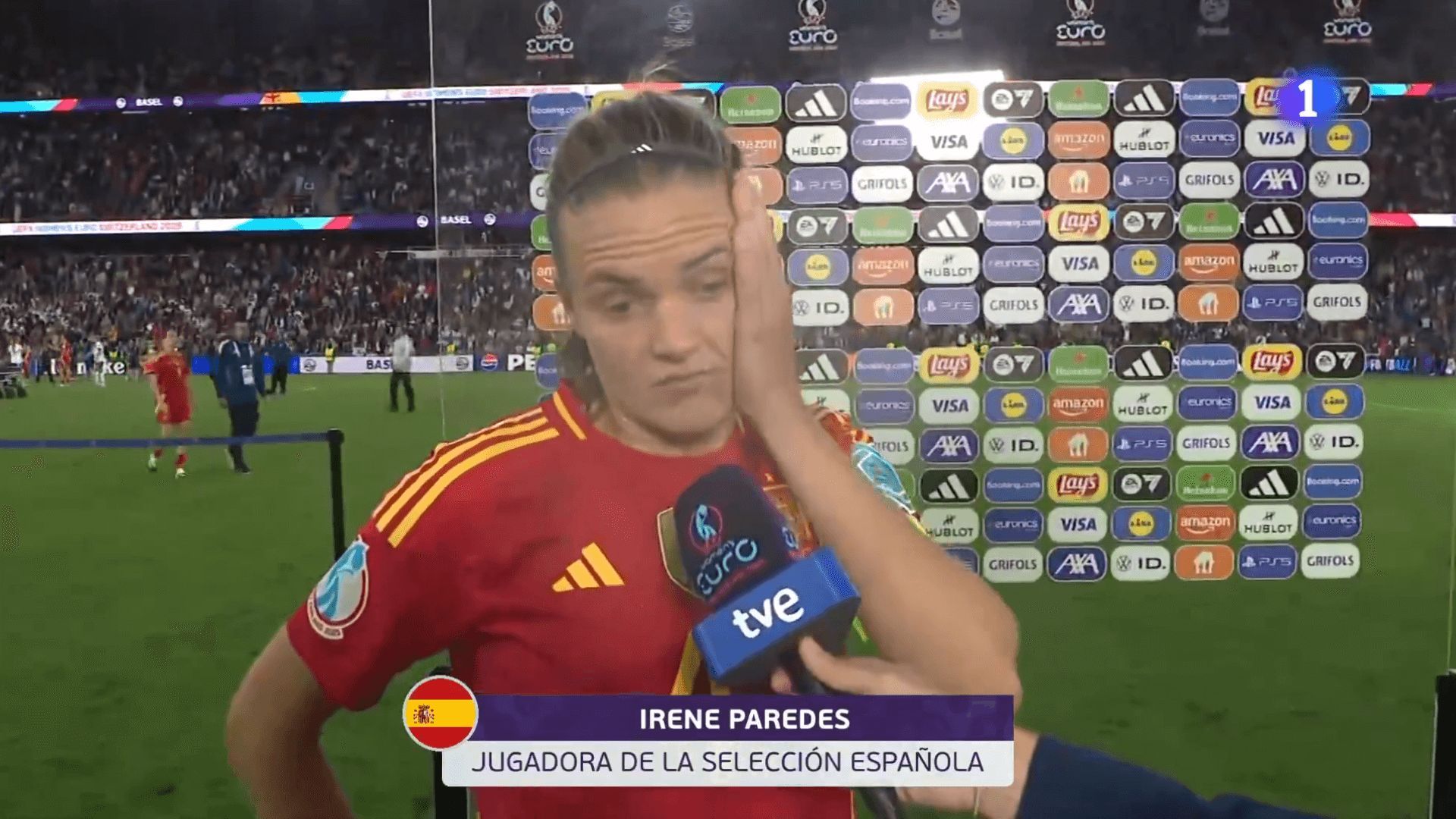 Irene Paredes, tras la derrota en la final de la Euro 2025.