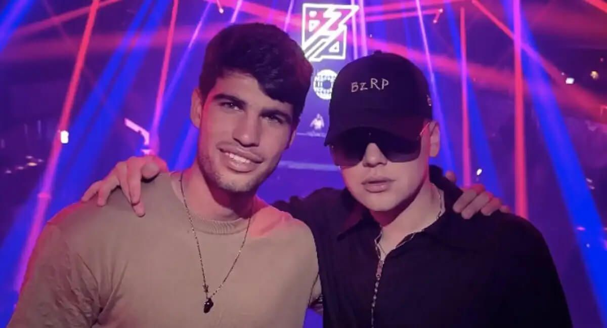 Carlos Alcaraz con Bizarrap