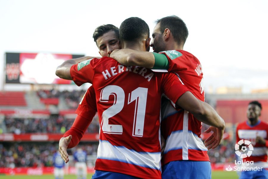 Yangel Herrera celebra su gol ante el Alavés.