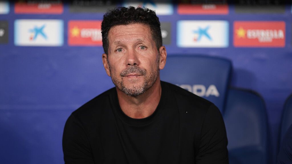  El Cholo Simeone en el banquillo del Atlético de Madrid (Cordon Press)