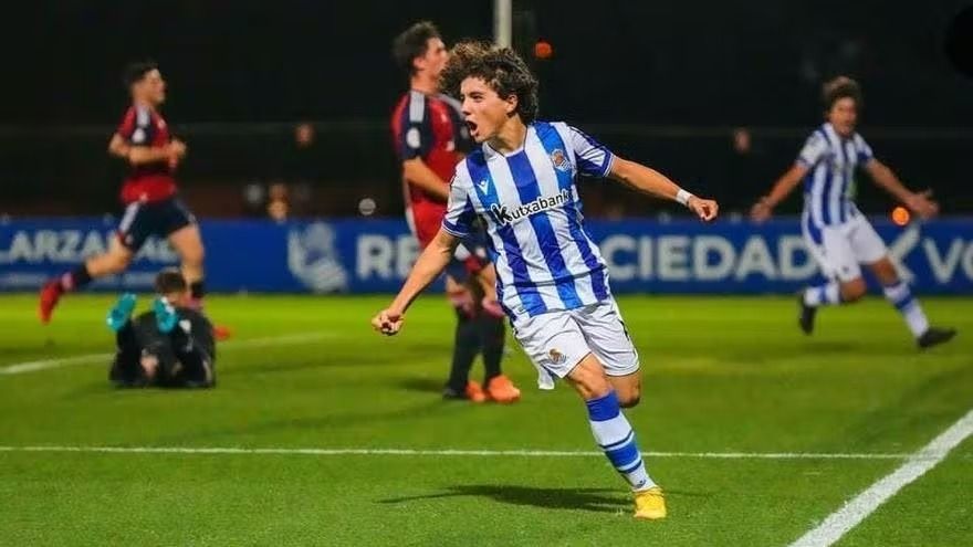  Dani Díaz, jugador de la Real Sociedad.