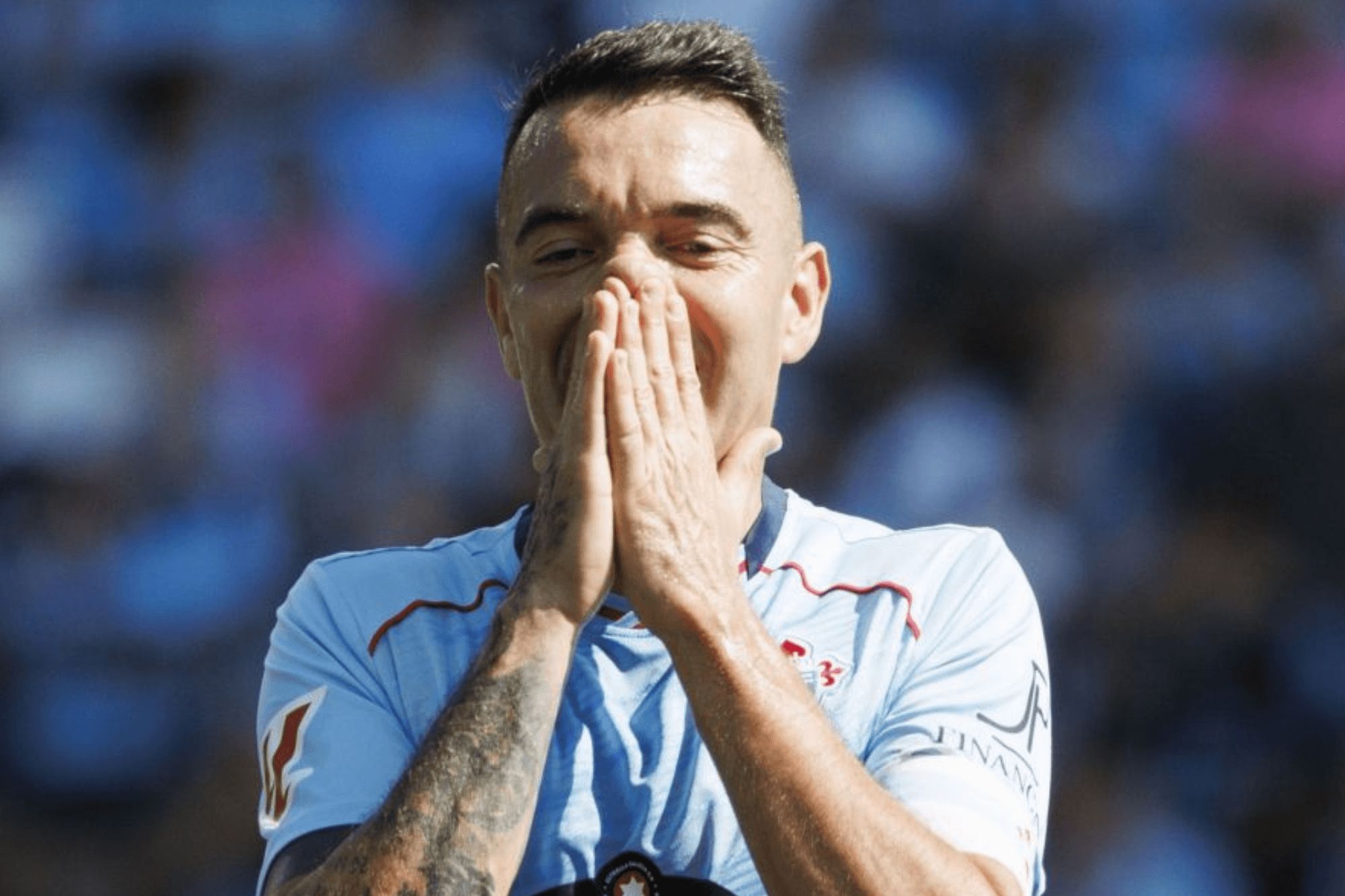 Iago Aspas ante el Getafe.