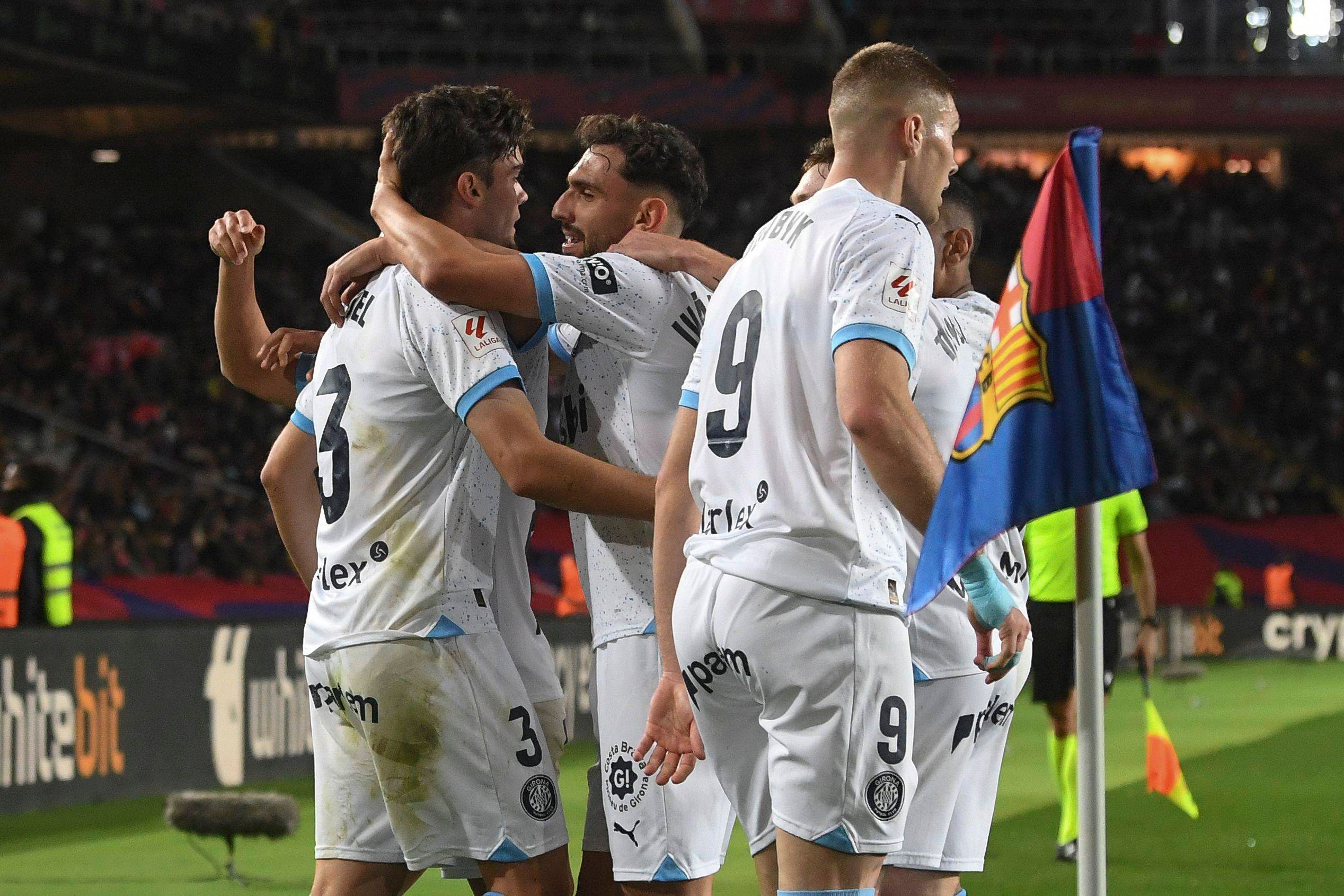  El Girona conquistando Montjuic y logrando la victoria ante el Barça.