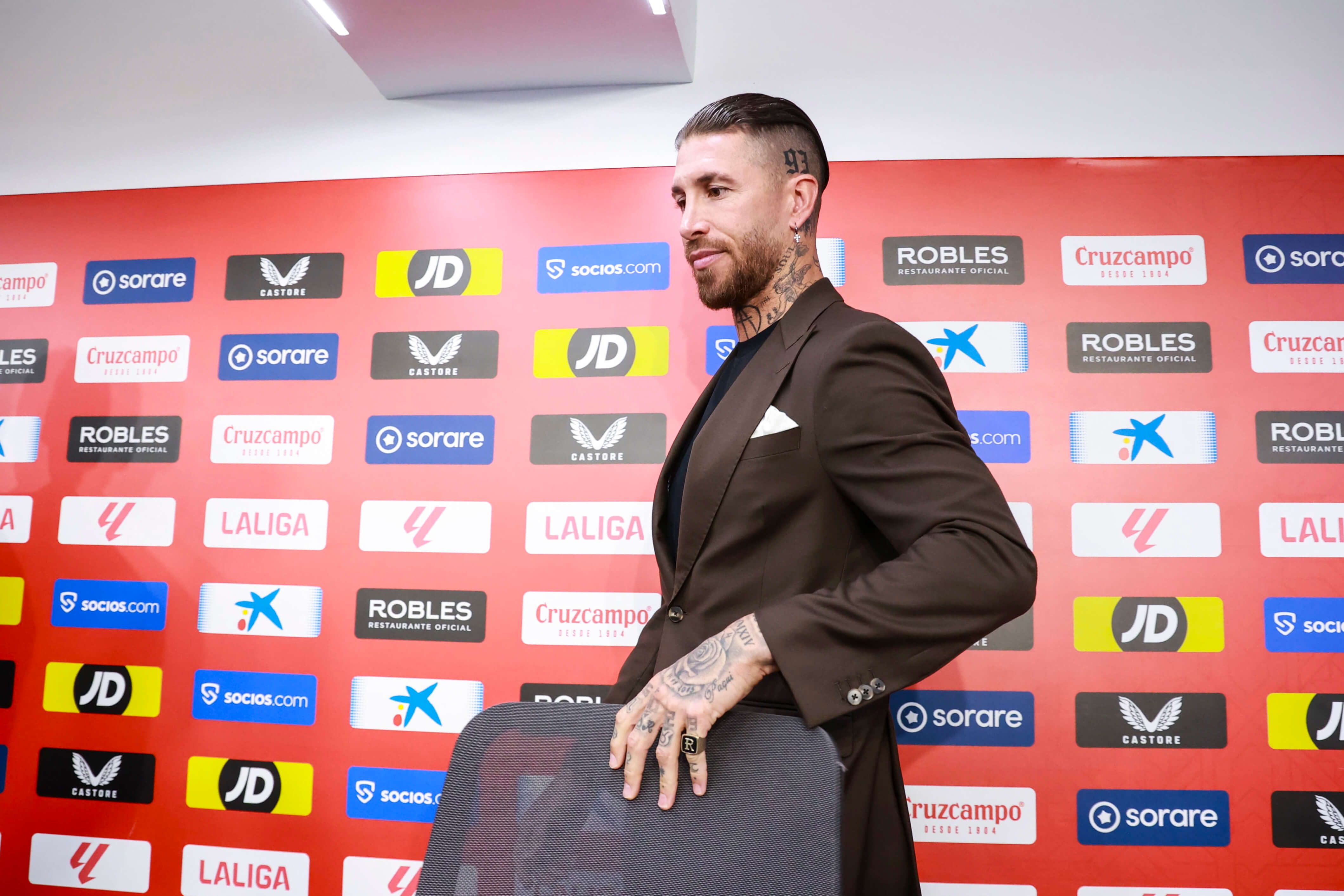 Sergio Ramos en su despedida del Sevilla (Europa Press)