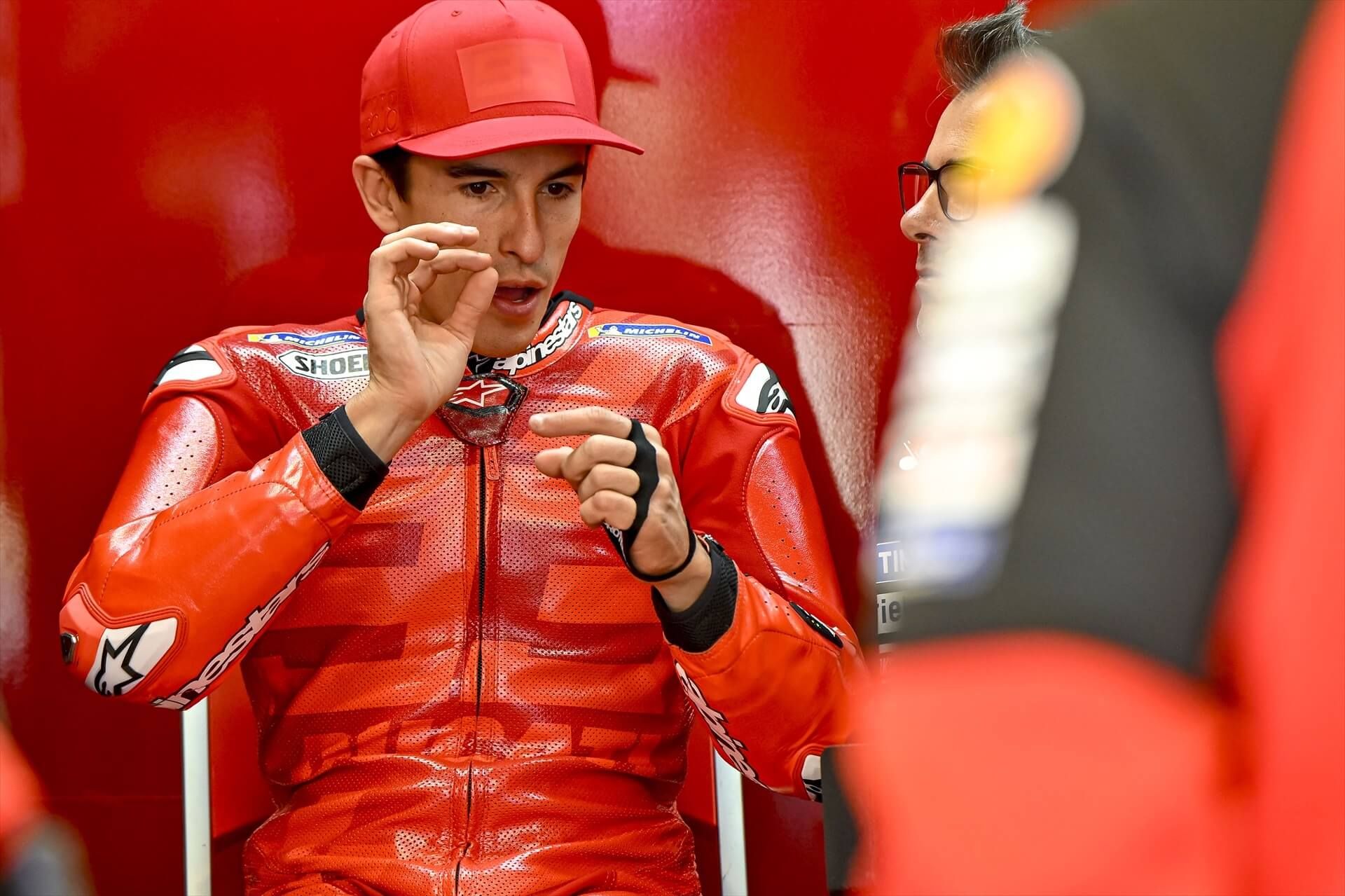  Marc Márquez, en sus primeros test con Ducati