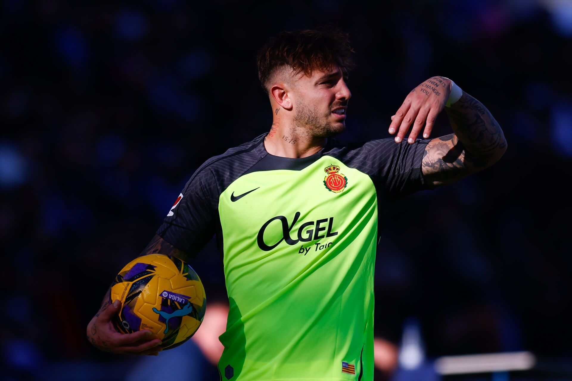 Pablo Maffeo, en un partido del Mallorca (FOTO: Europa Press).