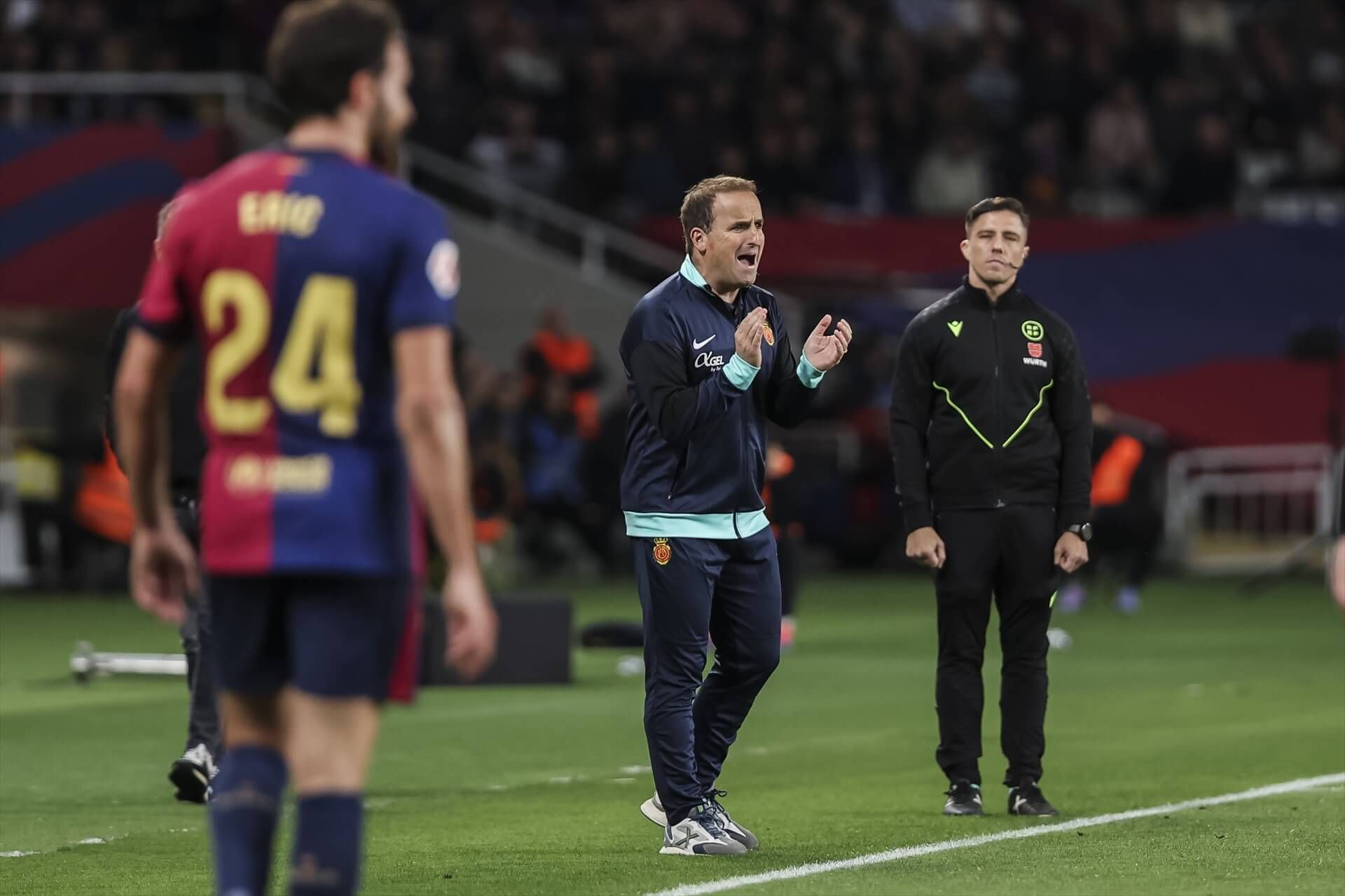  Jagoba Arrasate, en el Barça-Mallorca de la 24/25 (Europa Press)