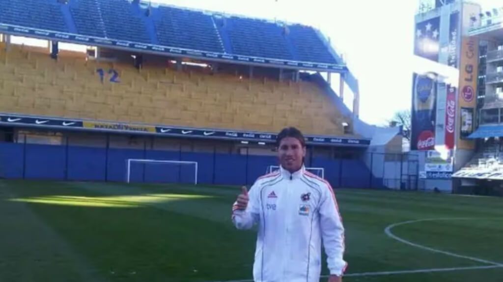  Sergio Ramos, en la Bombonera, estadio del Boca Juniors en 2010 (foto: Sergio Ramos)