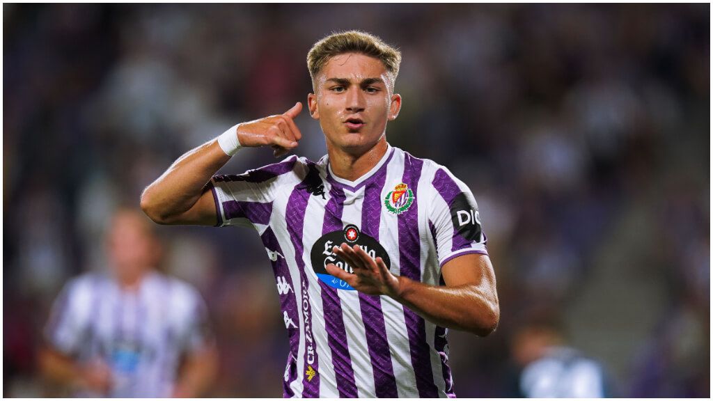  Chuki marca el primer gol del Valladolid de la temporada 25/26. (@realvalladolid)