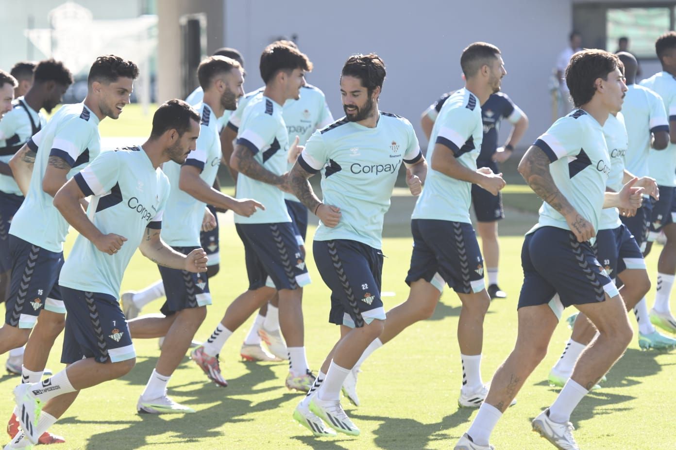  Isco en su primer entrenamiento con el Betis
