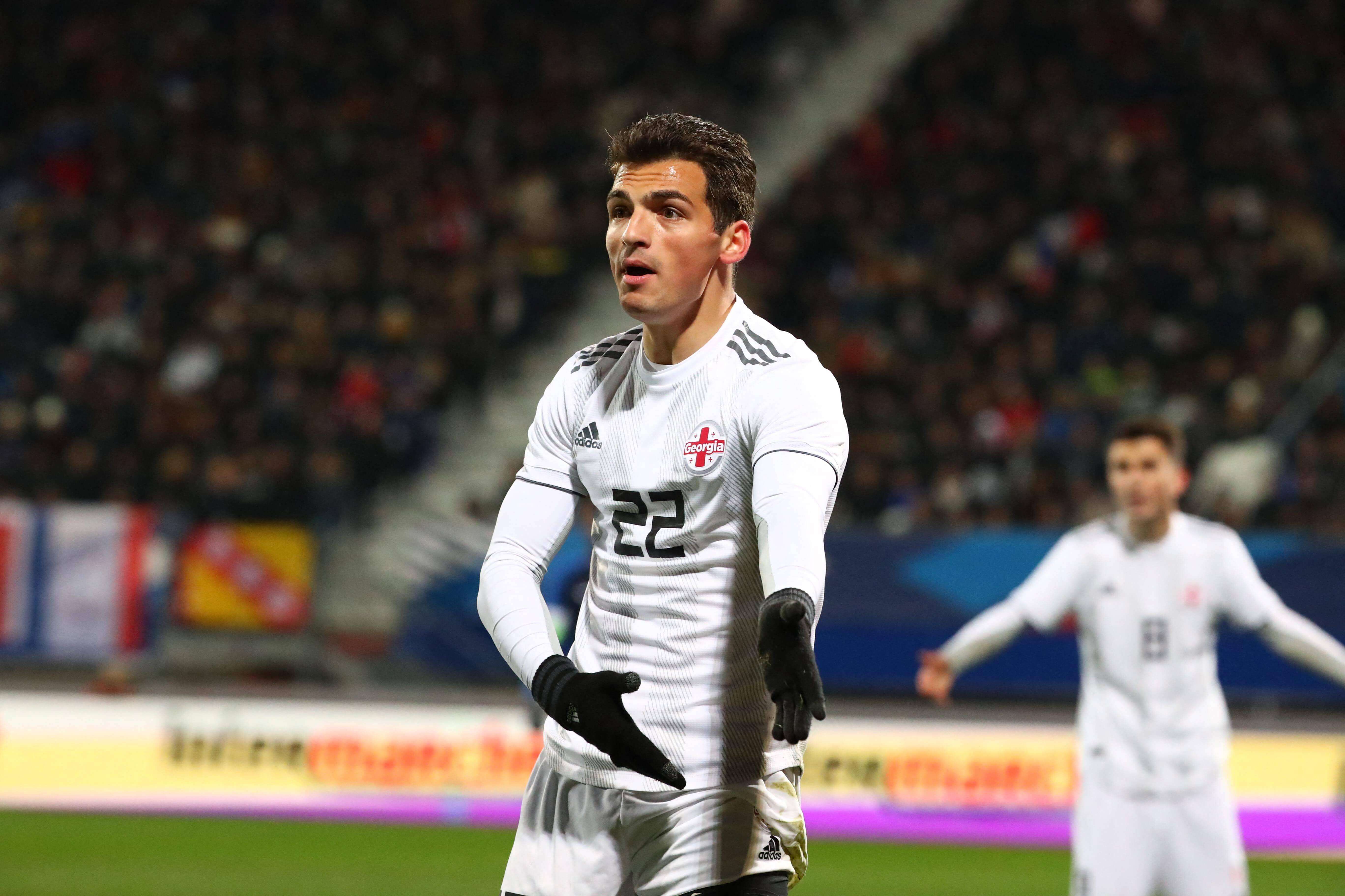 Iuri Tabatadze, durante un partido con Georgia (Foto: Cordon Press).