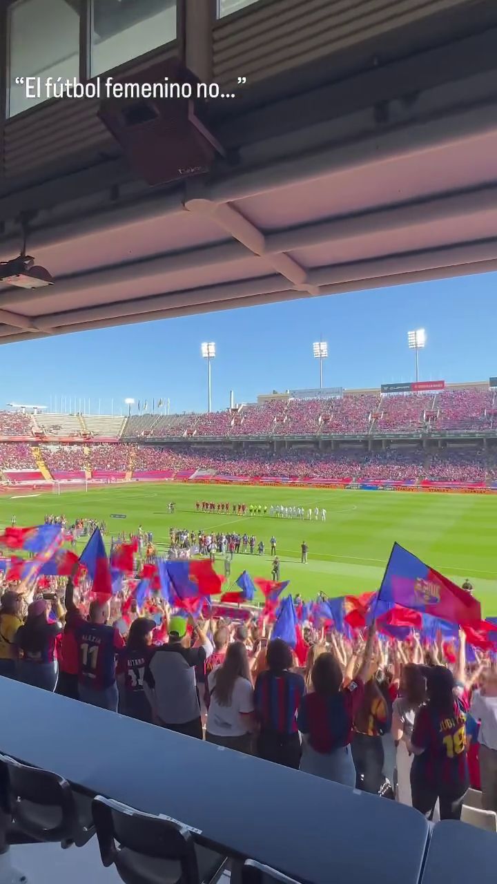  Jenni Hermoso presume en Instagram de la asistencia en Montjuic. (Fuente: @jennihermoso)