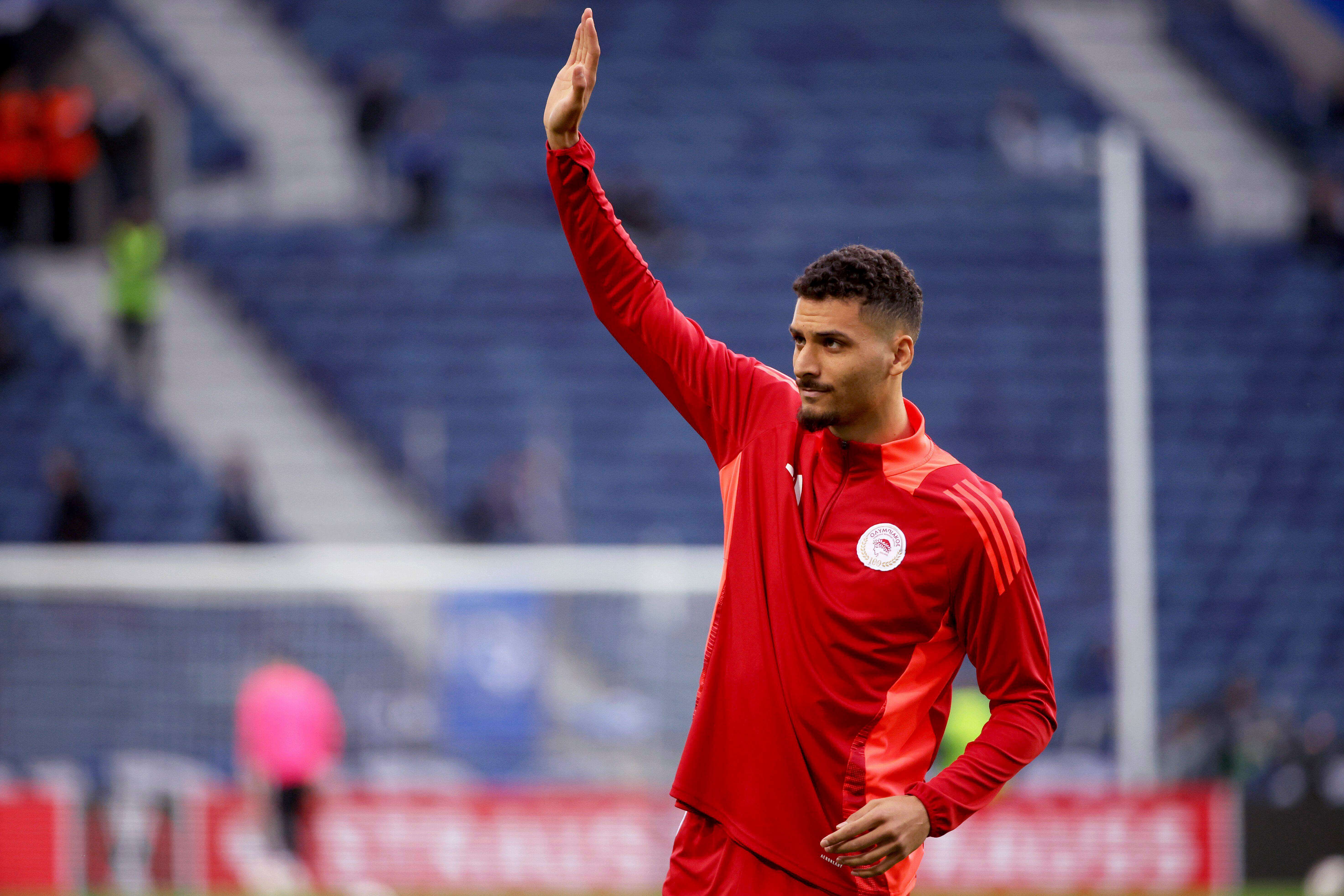  David Carmo, en el Olympiacos.