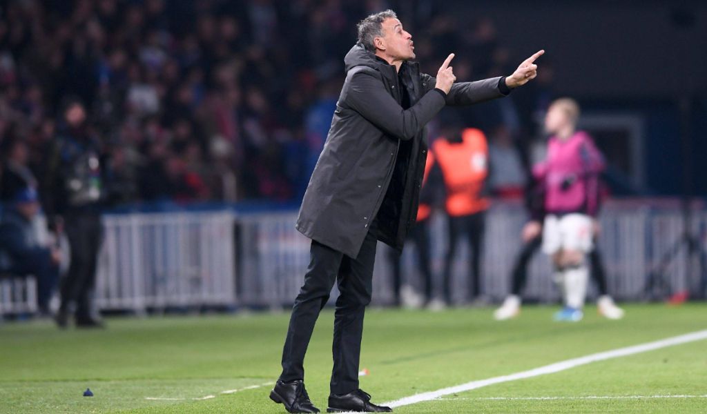 Luis Enrique en el partido de Champions League frente al Newcastle United FC (Fuente: Cordon Press)
