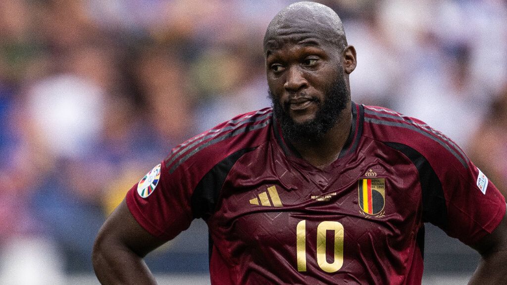  Lukaku, en su partido con Bélgica.