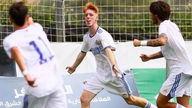 Marc Cucalón, en la cantera del Real Madrid.