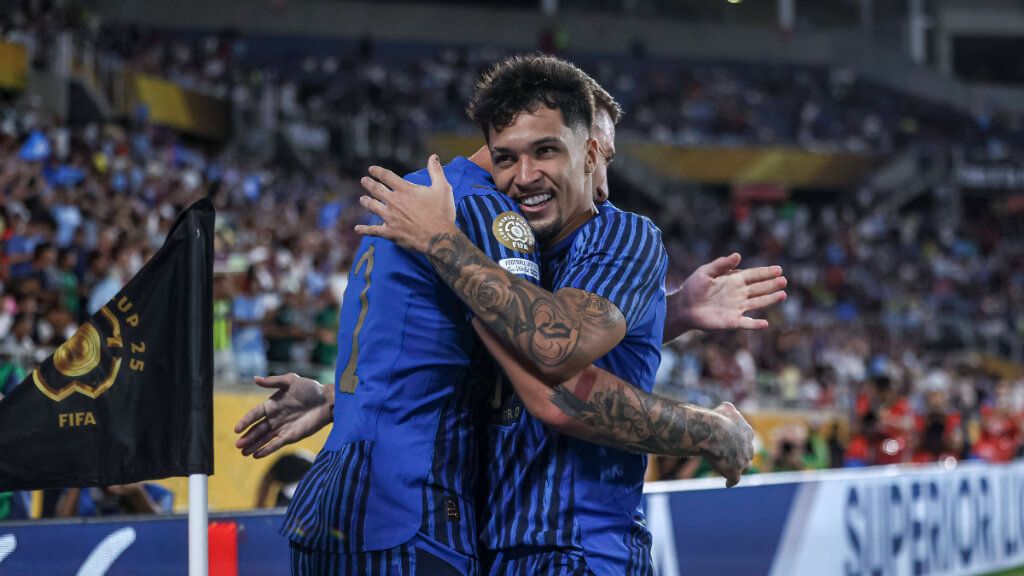 Marcos Leonardo celebra un gol en el Mundial de Clubes (Cordon Press)