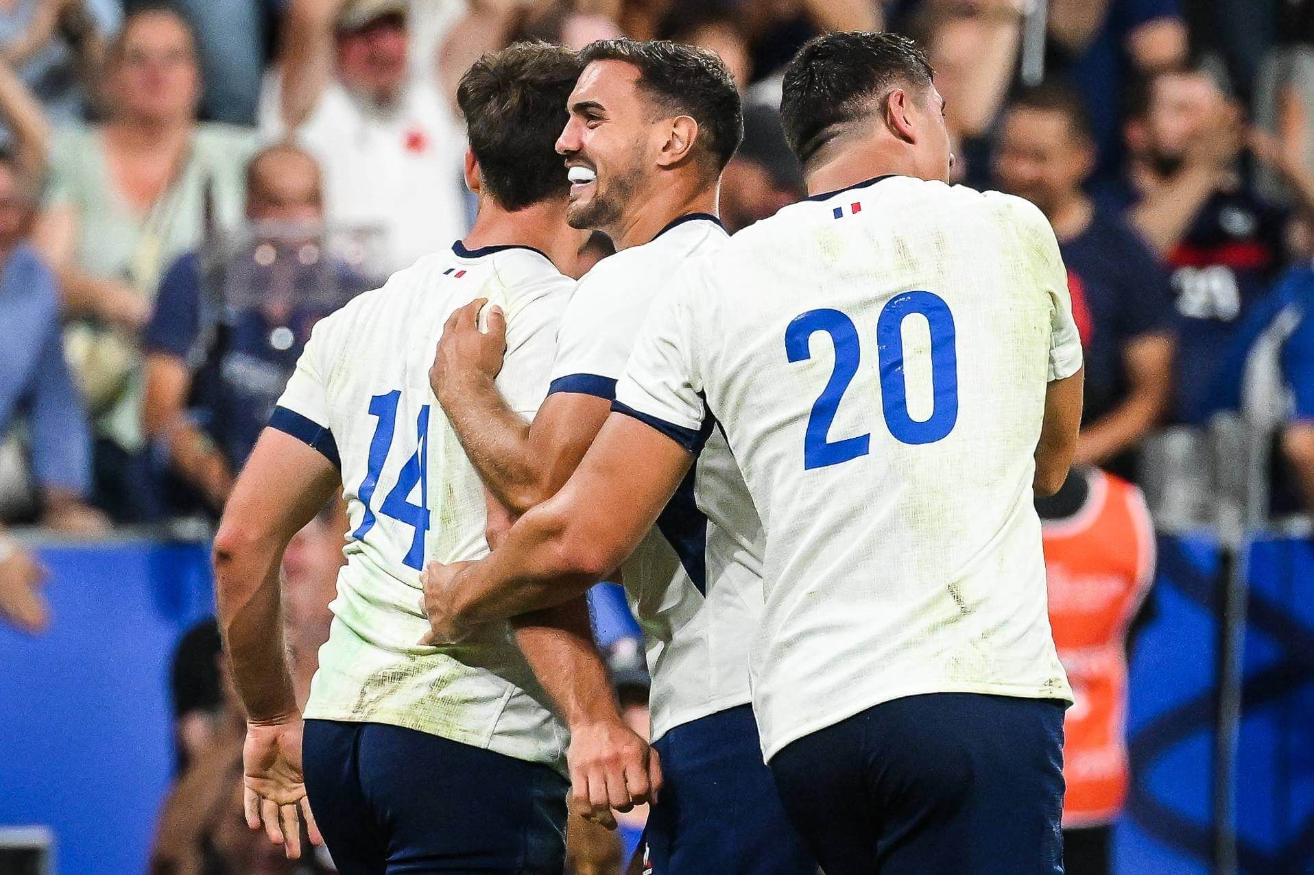  Melvyn Jaminet celebra un triunfo de Francia.