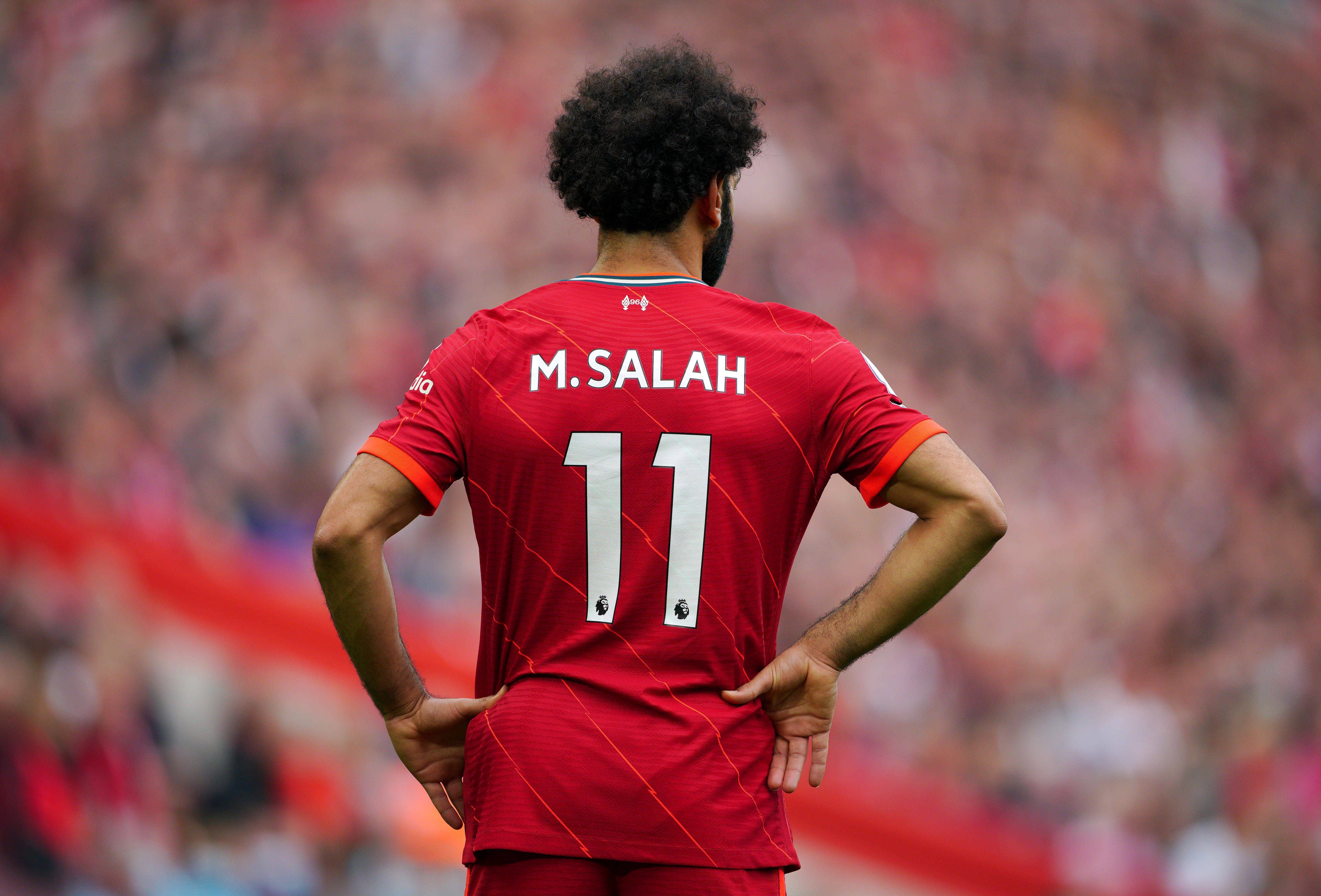 Mohamed Salah, en un partido con el Liverpool.