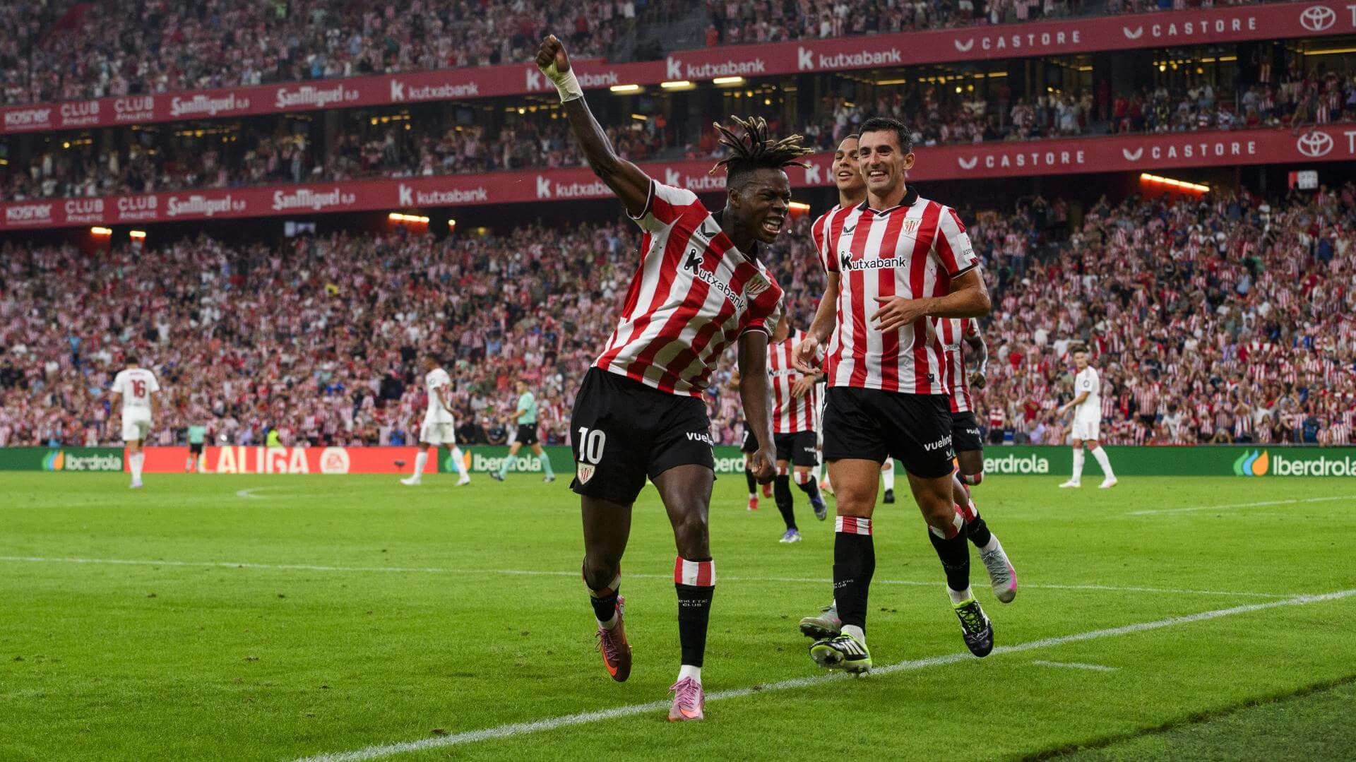  Gol de Nico Williams ante el Sevilla FC en San Mamés.
