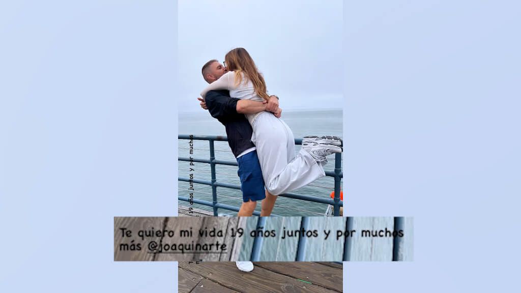  La dedicatoria de Susana a Joaquín. (@susanayj)