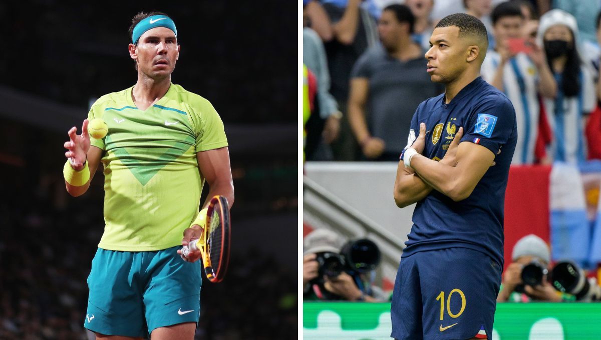  Rafa Nadal y Kylian Mbappé.