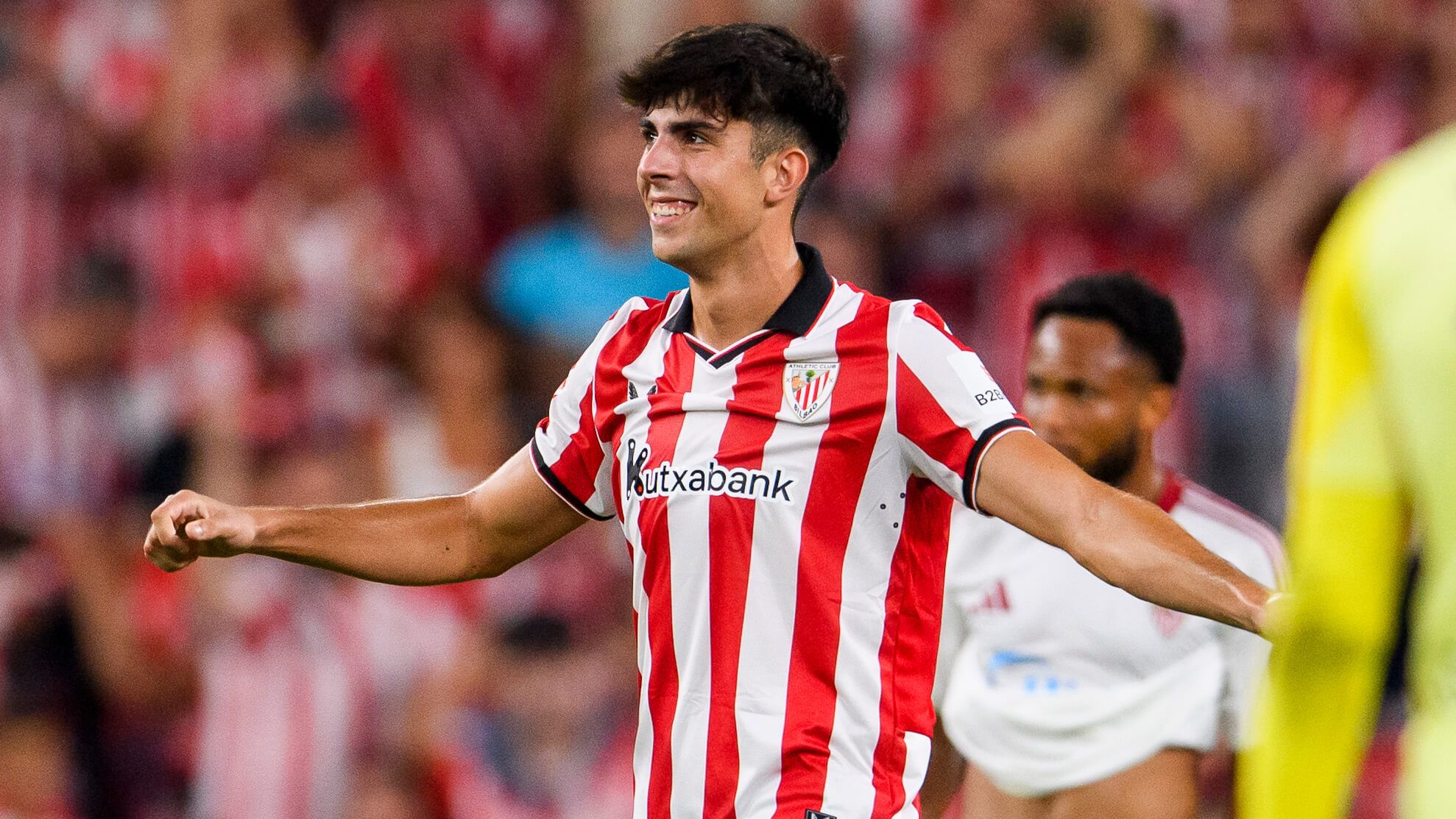  Alex Rego, en su debut ante el Sevilla en San Mamés.