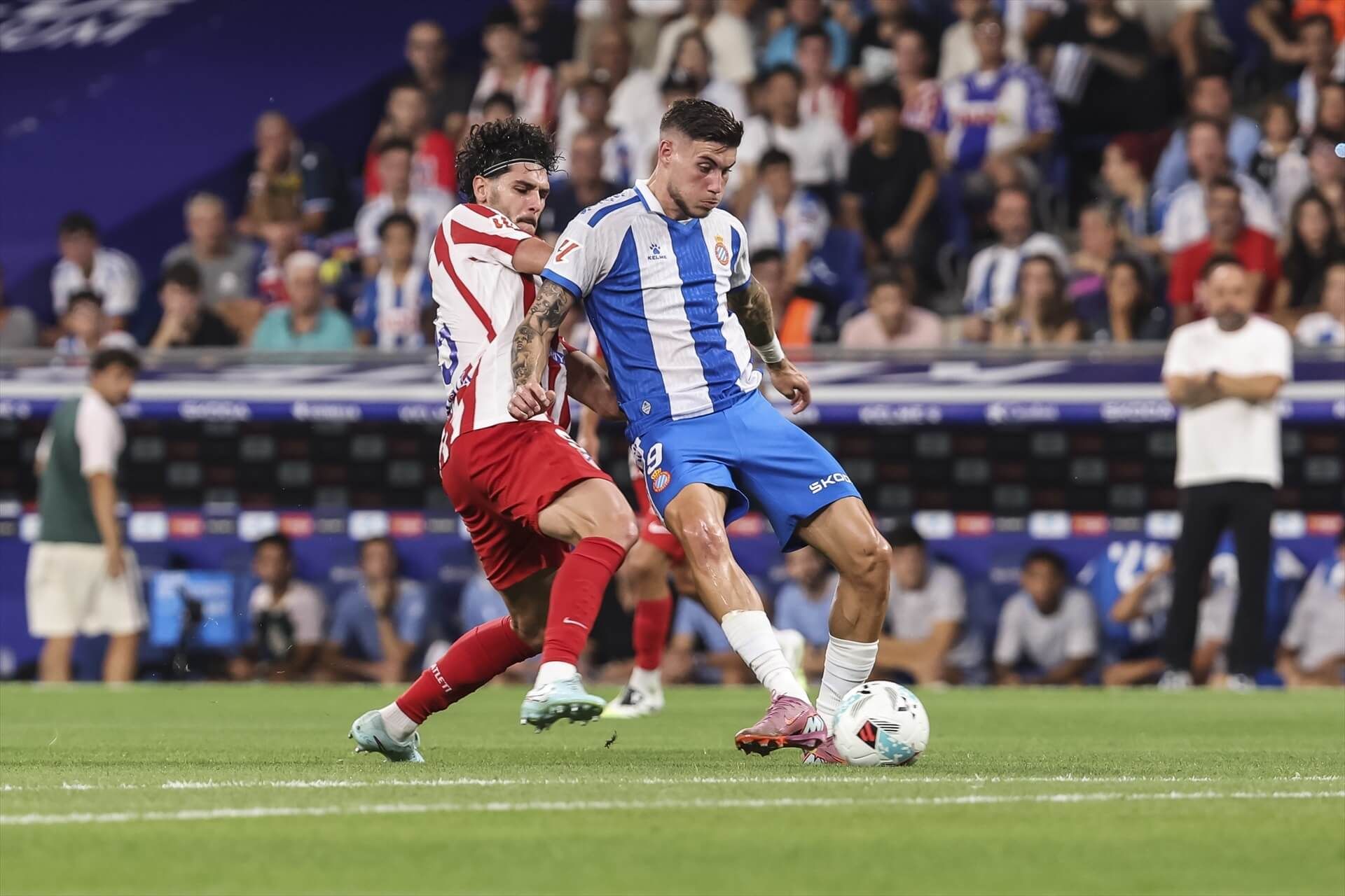 Roberto Fernández, en el Espanyol-Atlético de Madrid.