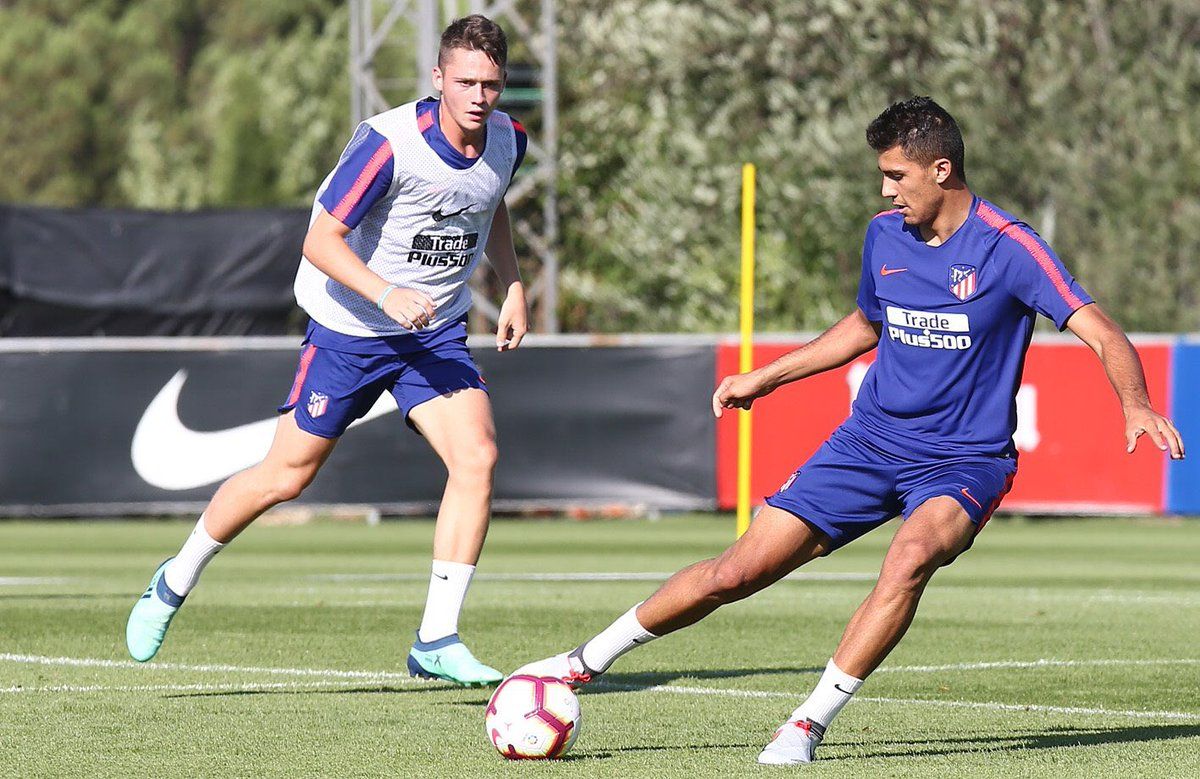  Rodri, durante un entrenamiento con el Atlético de Madrid (Foto:ATM).
