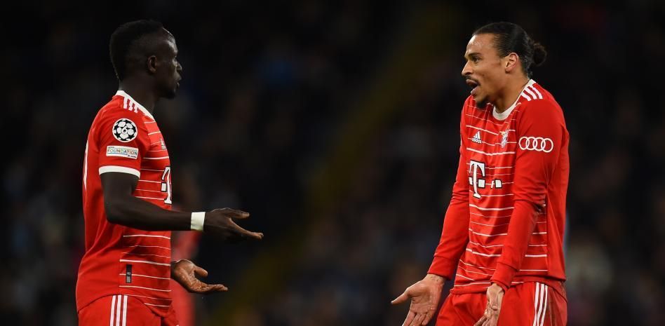 Sadio Mané y Leroy Sané, en un partido del Bayern (Foto: EFE).