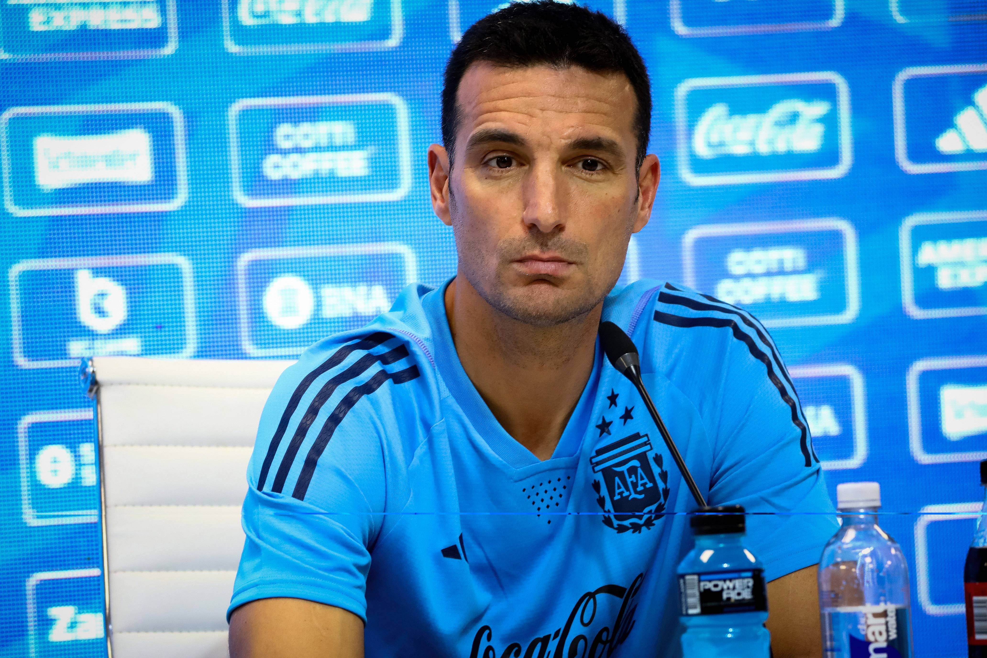 Scaloni, seleccionador argentino.