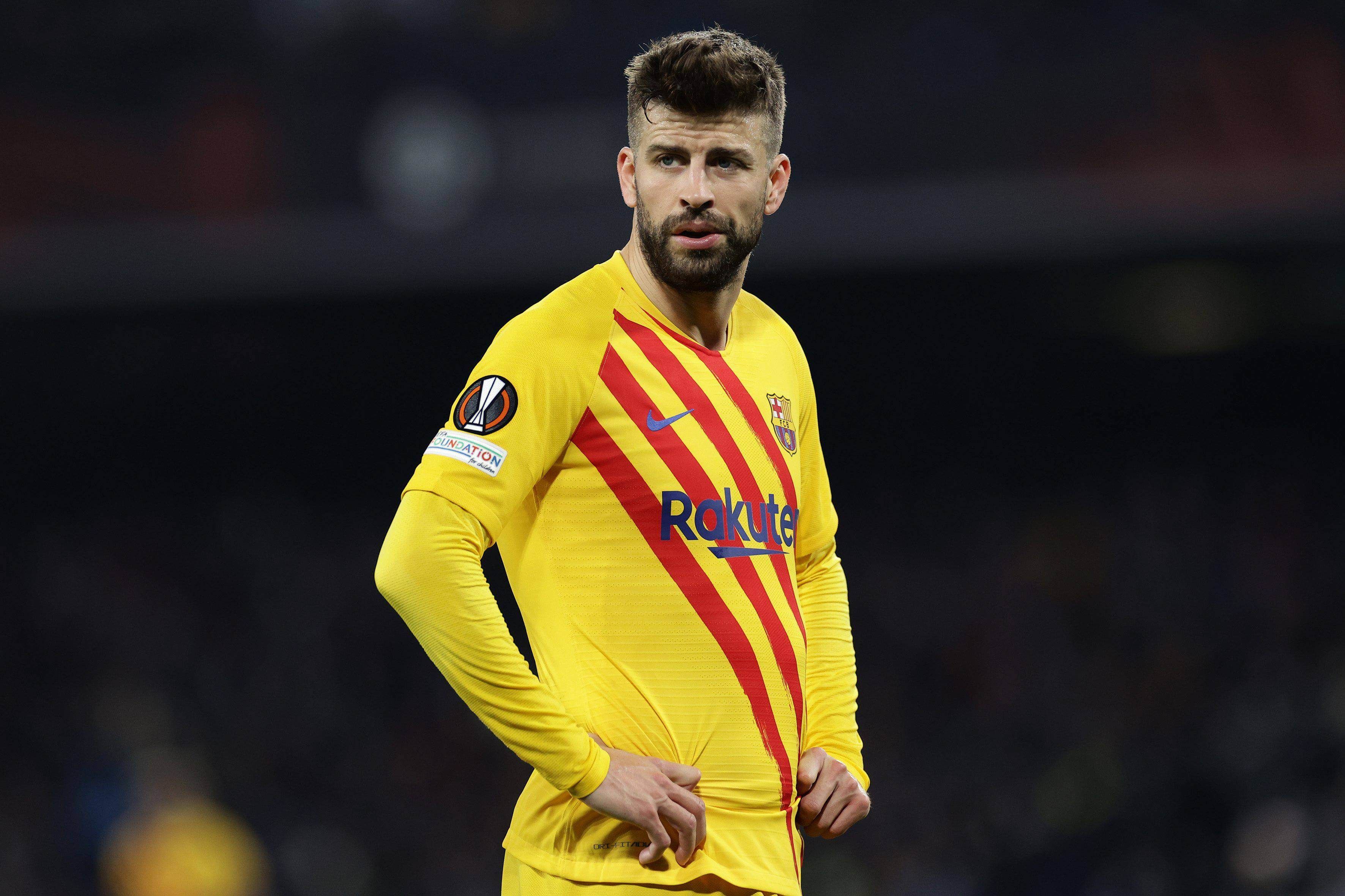 Gerard Piqué en un partido con el FC Barcelona (Cordon Press)