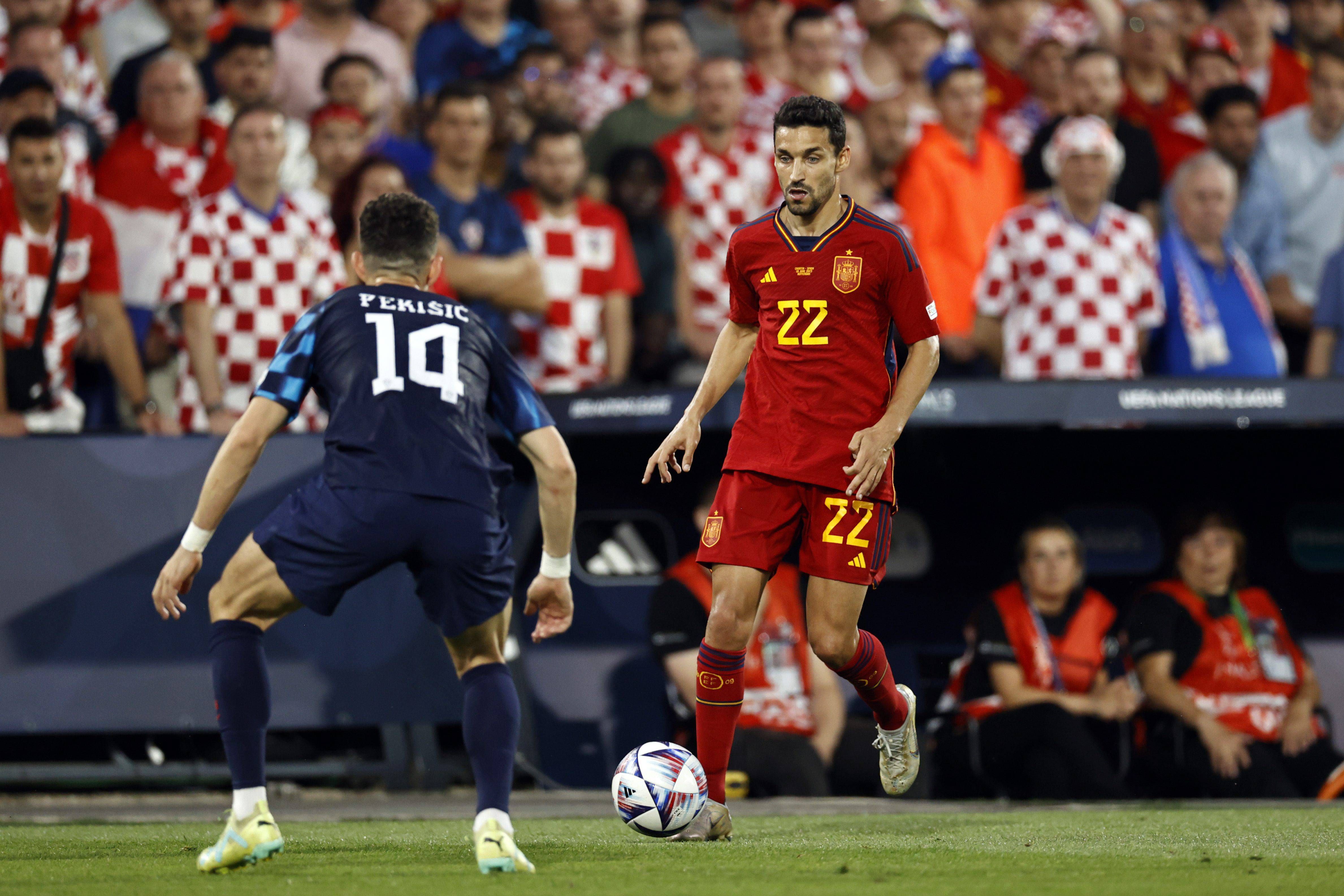  Jesús Navas, en la final de la UEFA Nations League.