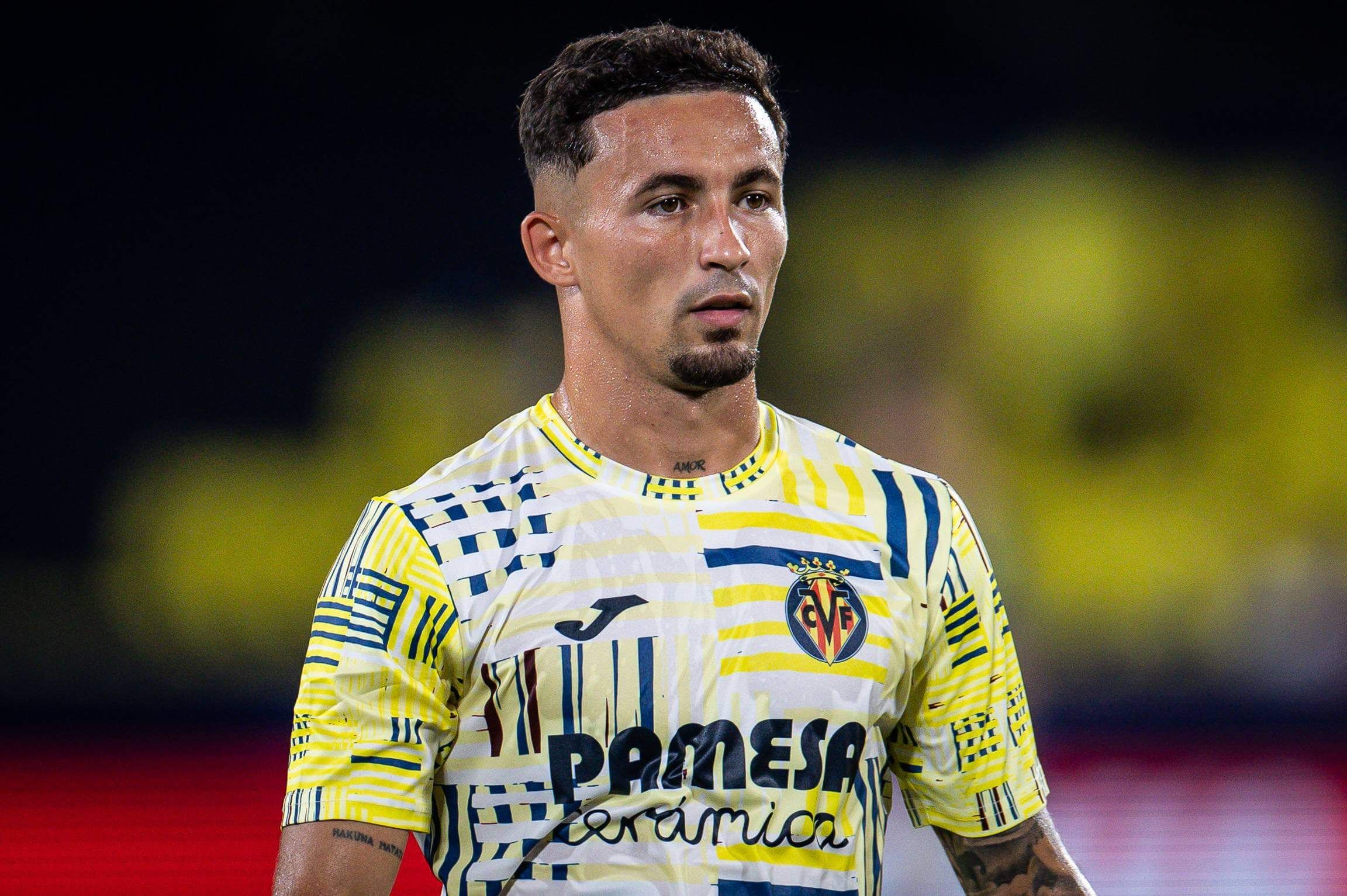  Yeremy Pino, antes del Villarreal-Real Oviedo.