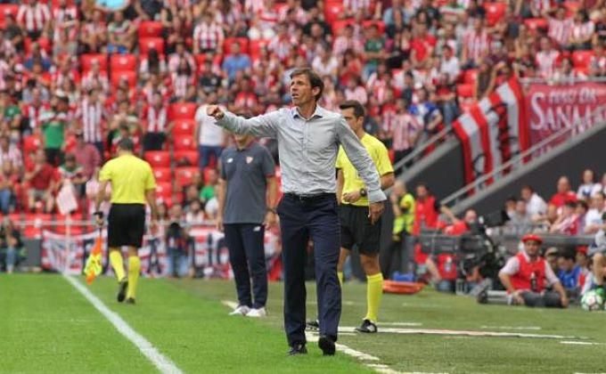 El 'Cuco' Ziganda en su anterior etapa como técnico del Athletic Club en San Mamés.