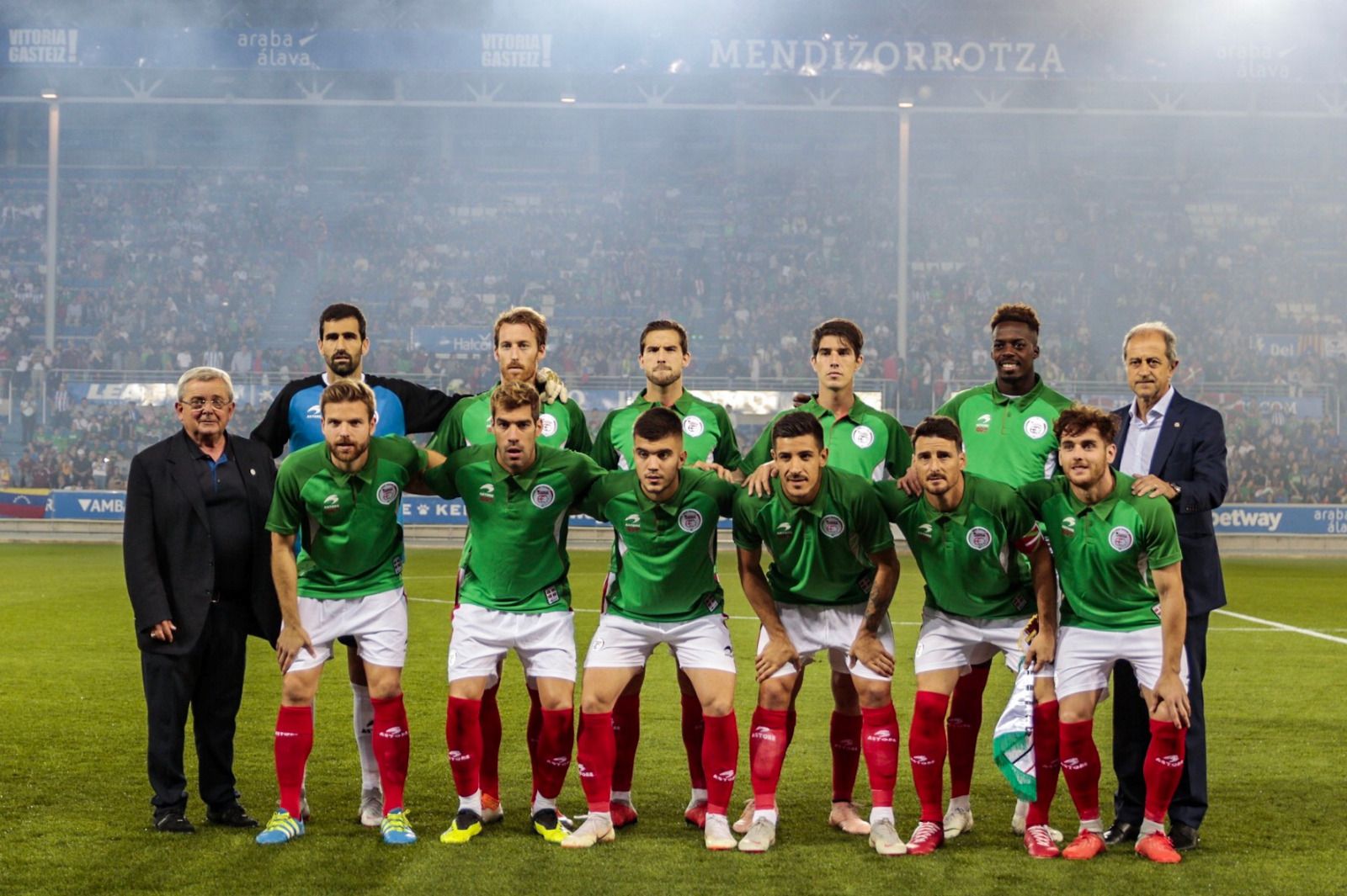 Once titular de Euskal Selekzioa ante Venezuela en un amistoso jugado en Mendizorrotza.